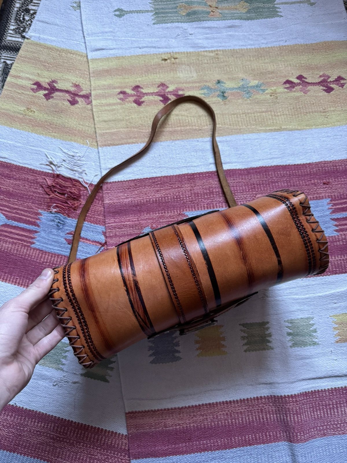 Genuine Leather Vintage 90’s Navajo Style Genuine Leather Mexicana Bag Size ONE SIZE - 6 Thumbnail