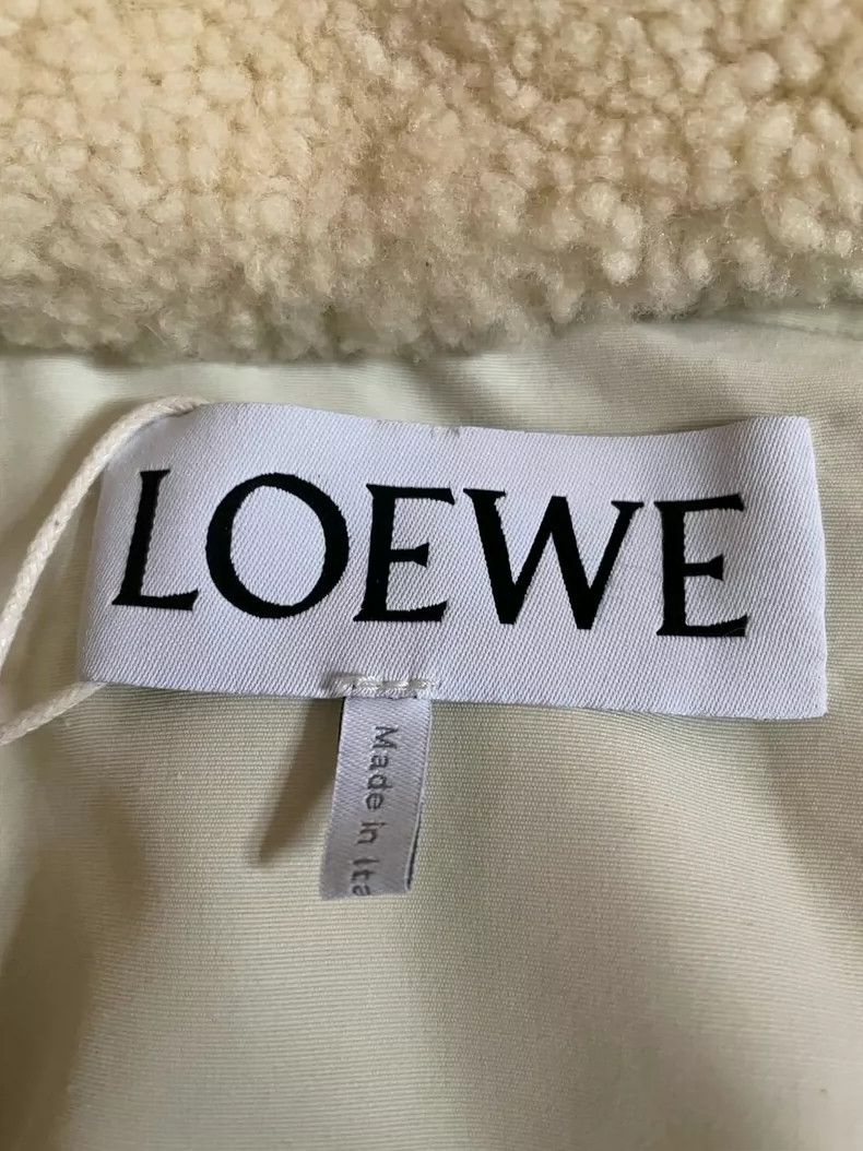 Loewe LOEWE The cotton-padded jacket was creamy white Size XXS / US 00 / IT 34 - 3 Thumbnail