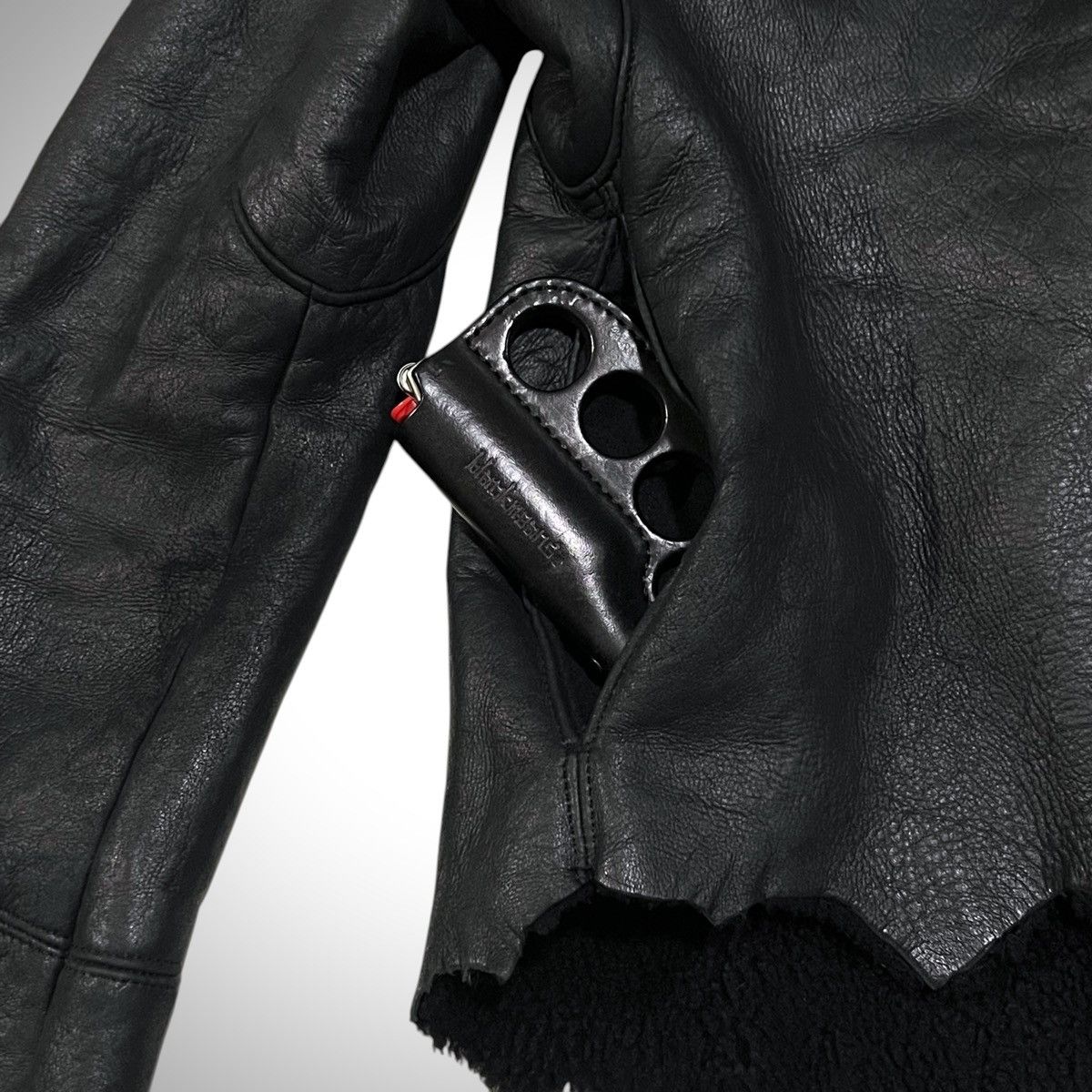 If Six Was Nine If Six Was Nine ‘Brondy’ Hooded Lambskin Cross Jacket Size US S / EU 44-46 / 1 - 7 Thumbnail