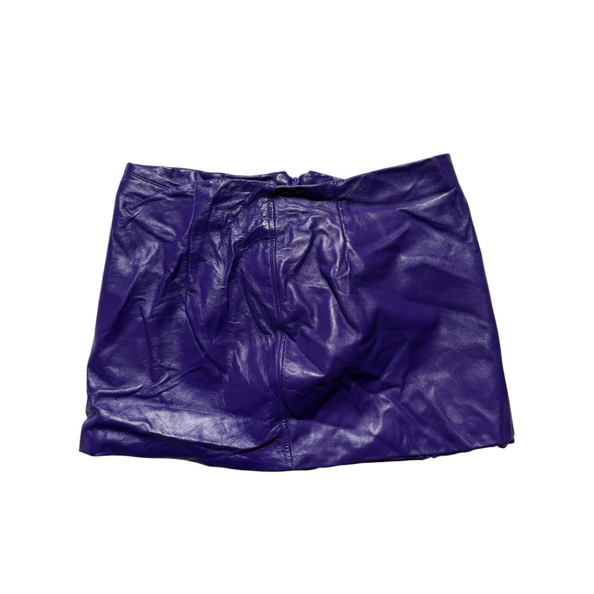 Sinead Gorey Faux leather ruched skirt Size 32" / US 10 / IT 46 - 1 Thumbnail