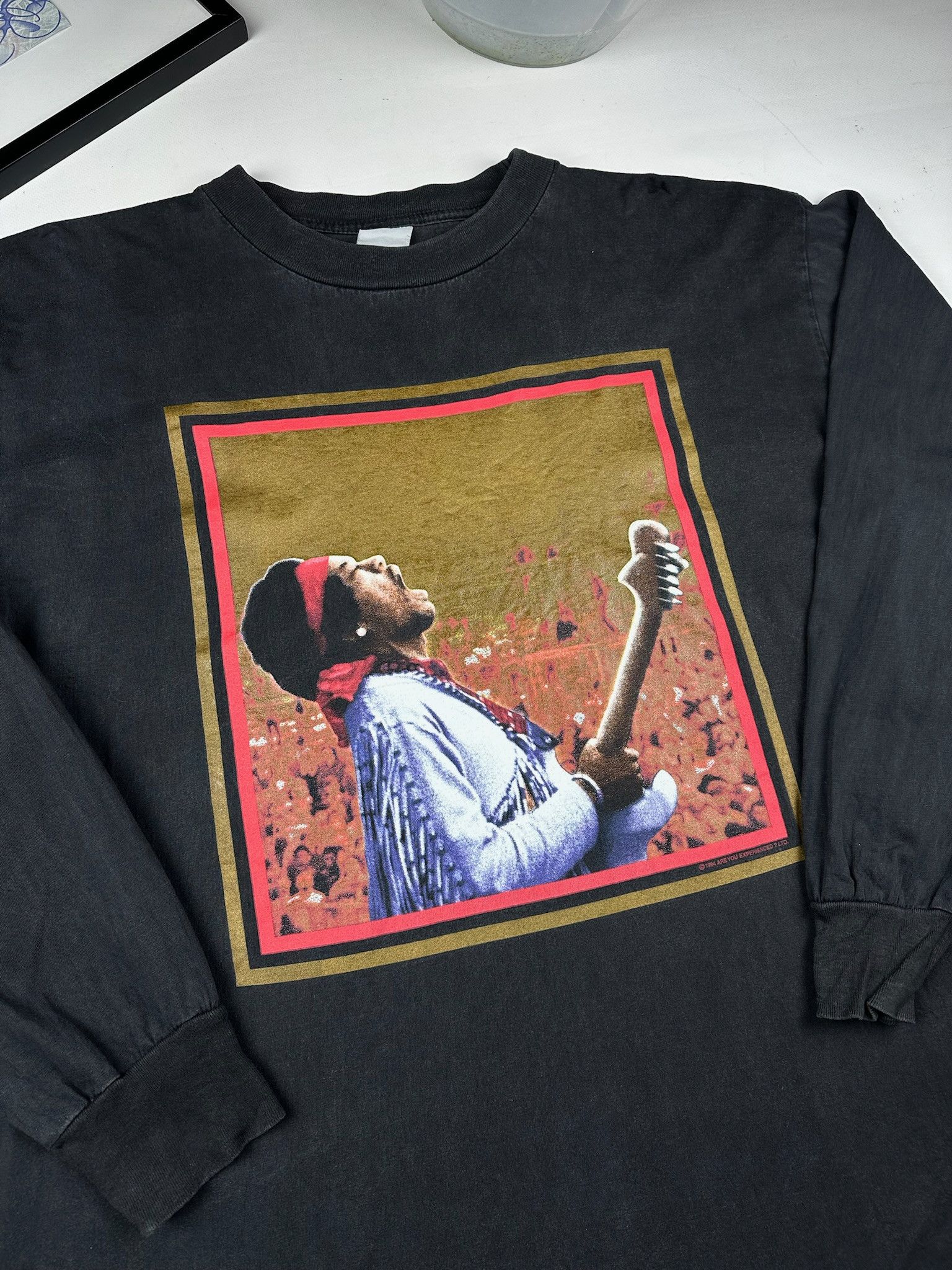 Band Tees VINTAGE JIMI HENDRIX LONGSLEEVE TSHIRT Size US XL / EU 56 / 4 - 5 Thumbnail