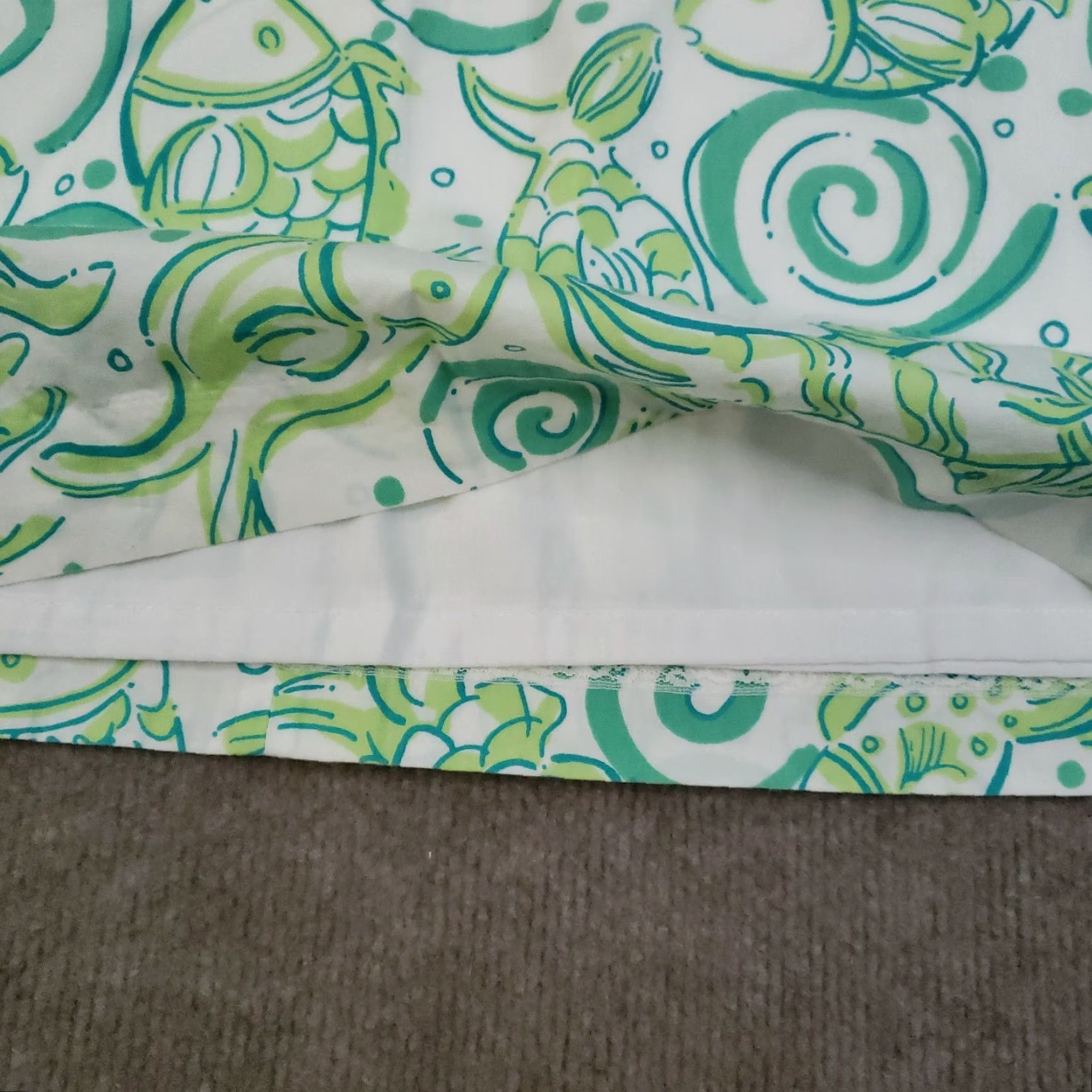 Lilly Pulitzer VTG Lilly Pulitzer Women's Skirt Size 6 Green Geometric Cotton Short Mini Casual Size 28" / US 6 / IT 42 - 7 Thumbnail
