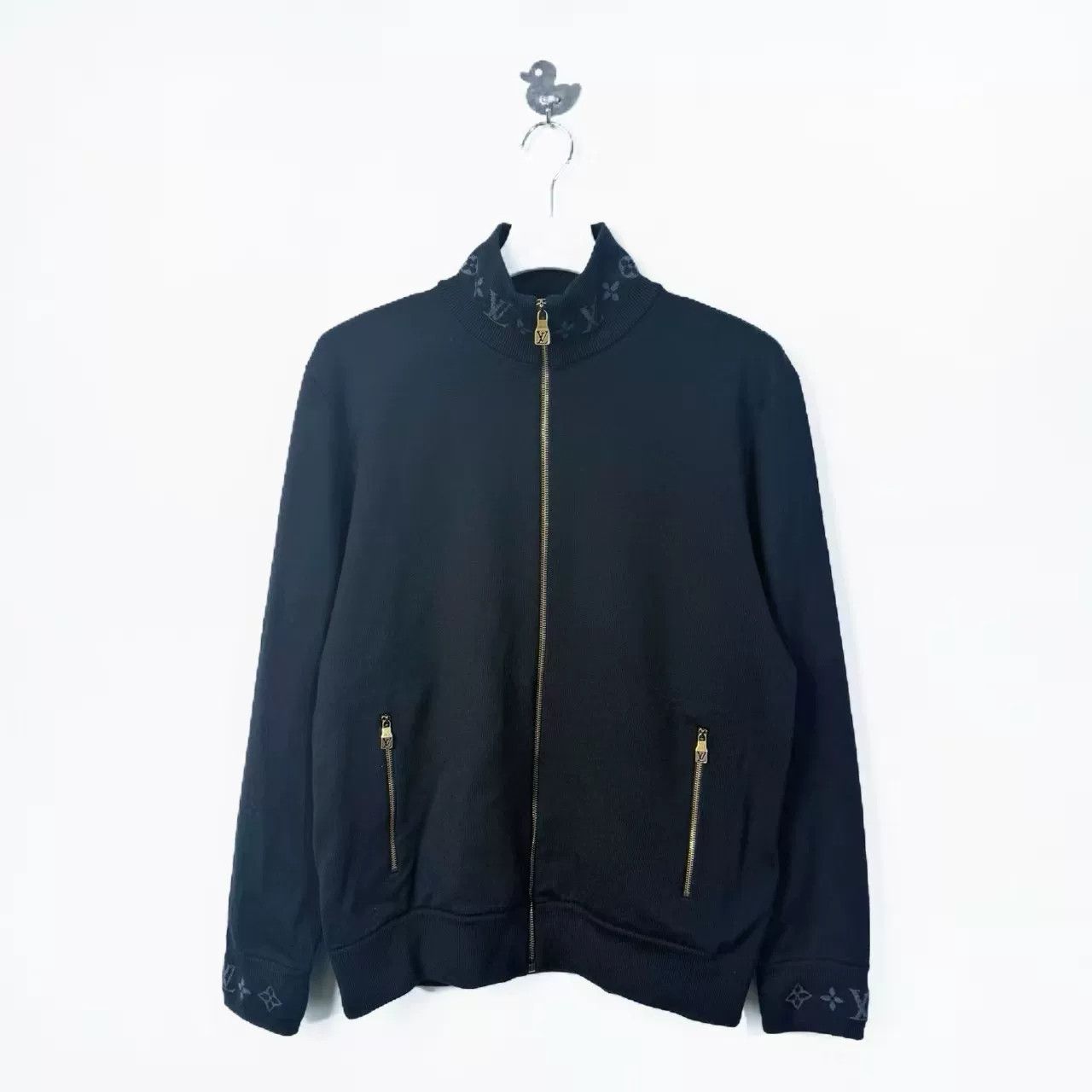 Louis Vuitton Louis Vuitton Monogram Trim Zip Knit Jacket Size M Size US M / EU 48-50 / 2 - 1 Thumbnail