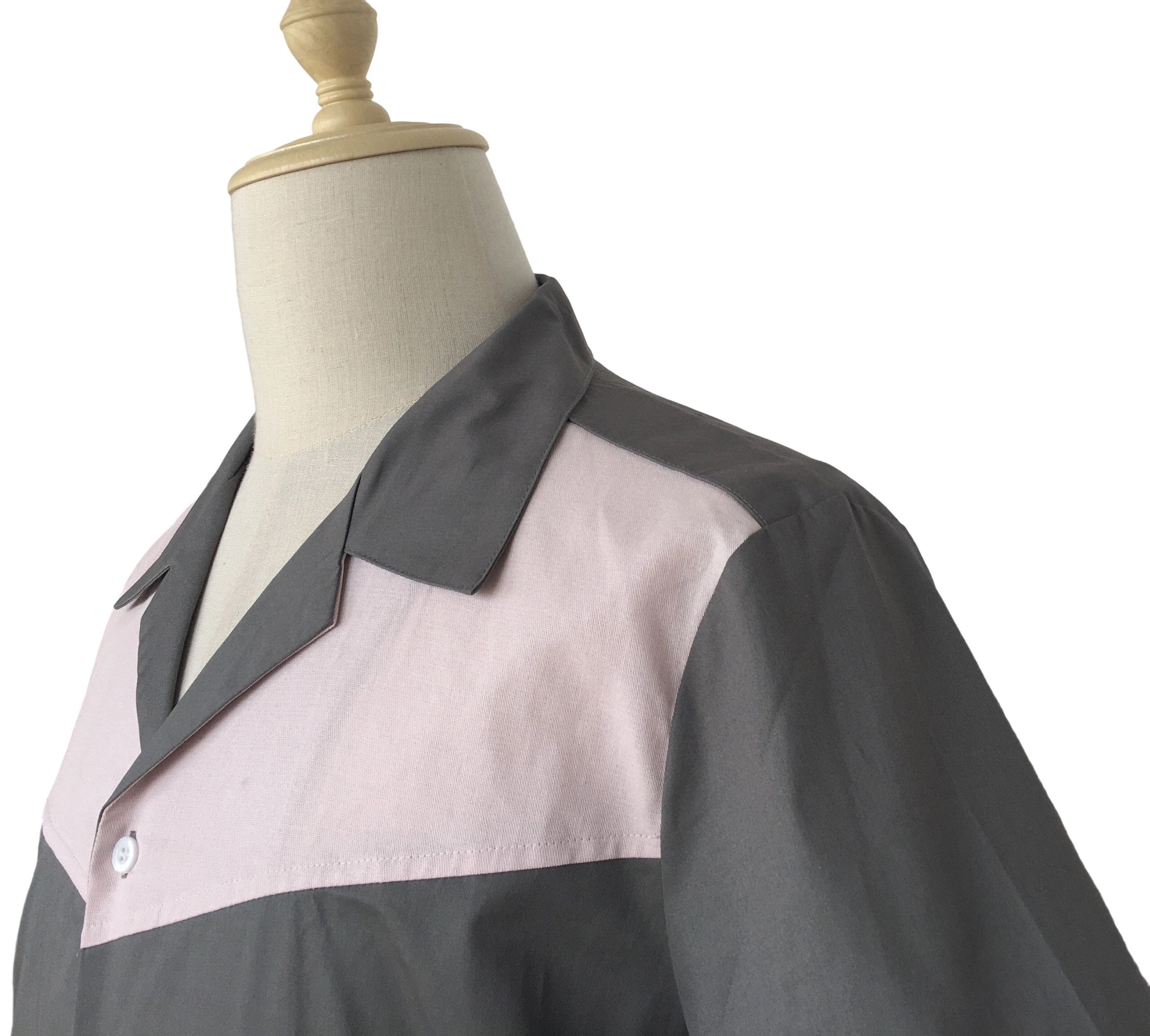 Other Gray&Pink Two-Tone Contrast Color Fashion Shirts For Men Size US M / EU 48-50 / 2 - 7 Thumbnail