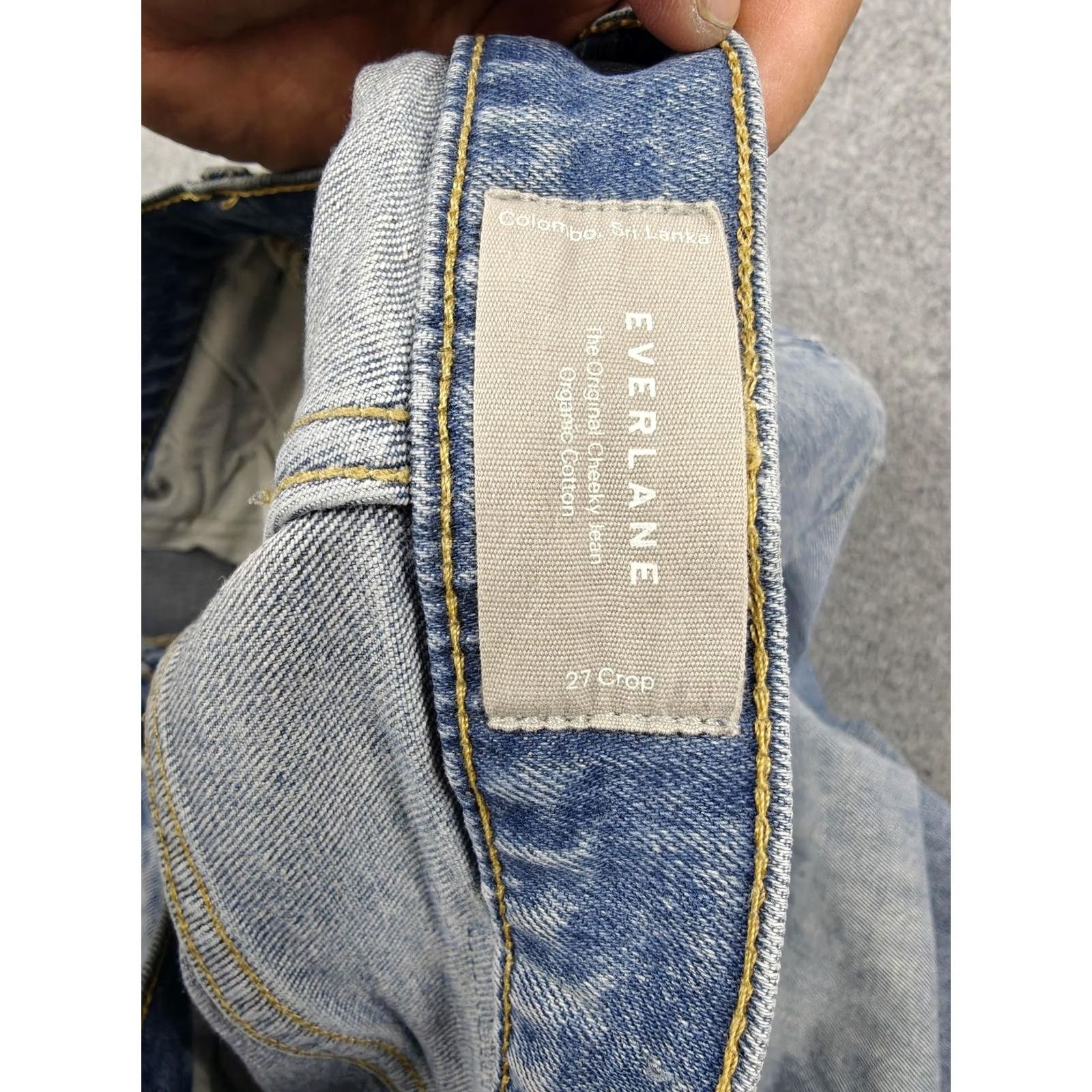 Everlane Everlane Jeans Womens 27 Blue Light Wash High Rise Crop Denim Stretch Size 27" / US 4 / IT 40 - 5 Thumbnail