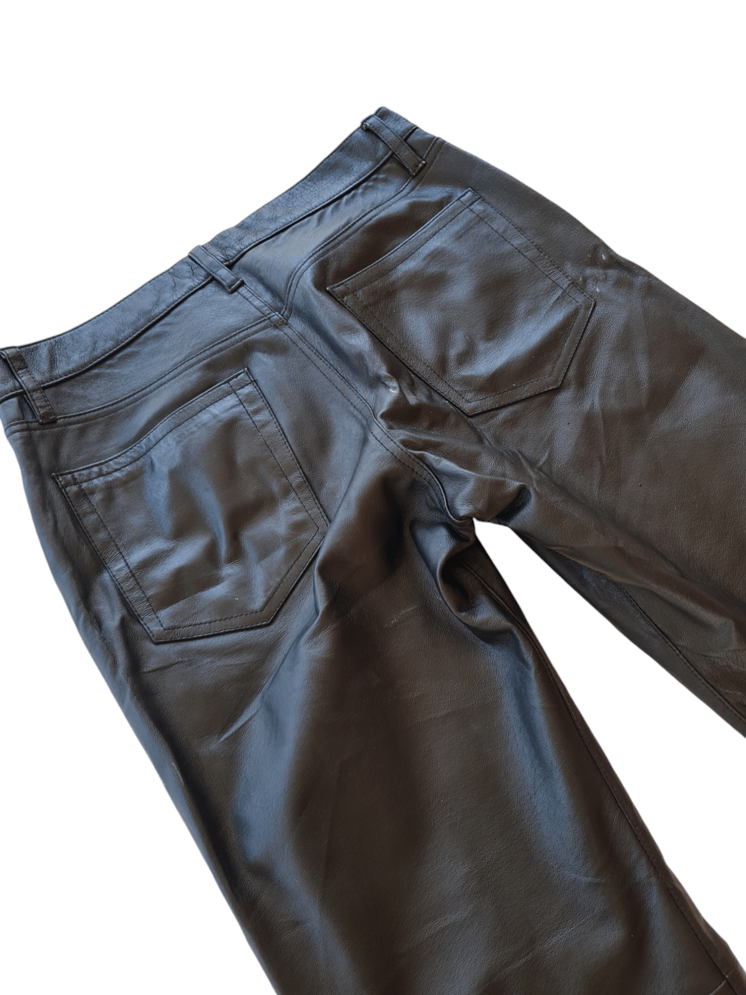 Comme Ca Ism × Genuine Leather × Vintage Vtg Comme Ca Ism Leather Pants Size US 32 / EU 48 - 4 Thumbnail