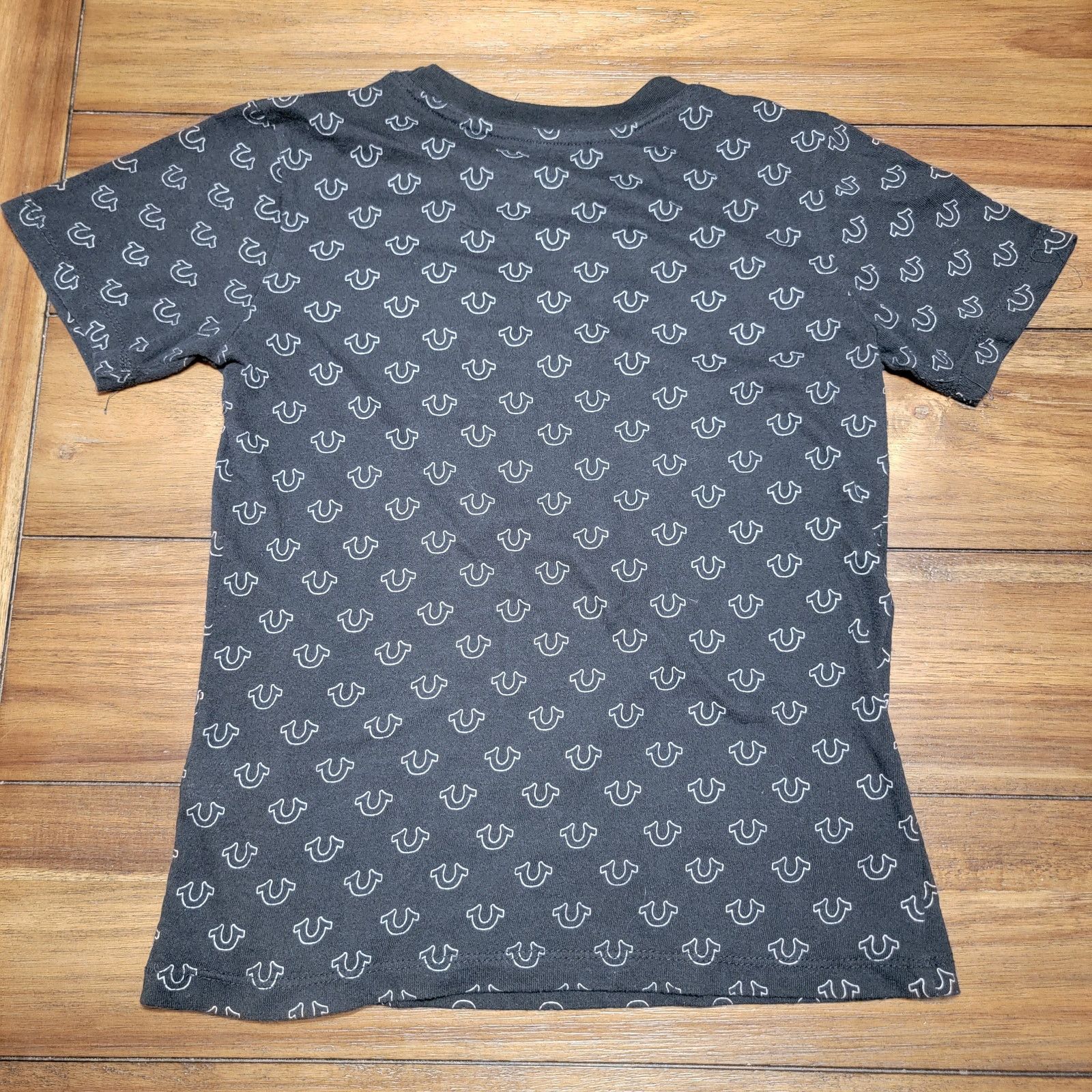 True Religion True Religion Black Tee All Over Logo - Size Adult Small Size S / US 4 / IT 40 - 3 Thumbnail