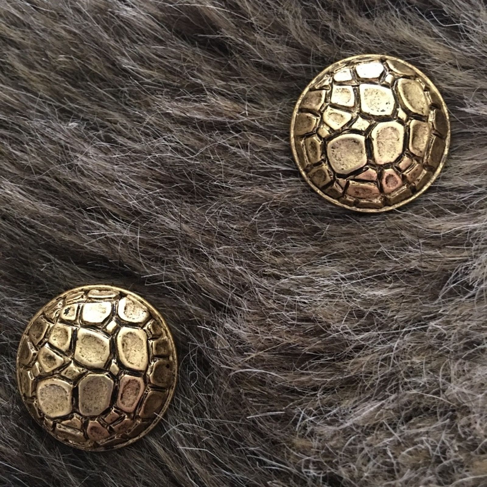 Jewelry Vintage Bellissima Choice gold tone button earring Size ONE SIZE - 3 Thumbnail