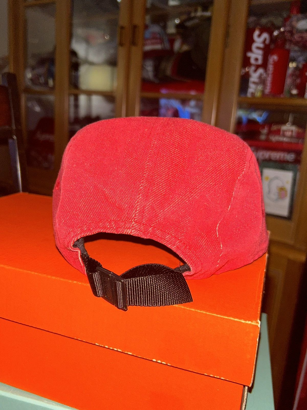 Supreme Supreme Denim Camp Cap Red SS18 NEW WITH TAGS Size ONE SIZE - 4 Thumbnail