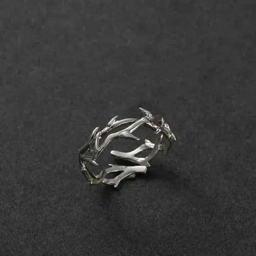 Ring Of Fire Torn Style Adjustable Ring Size ONE SIZE - 1 Thumbnail
