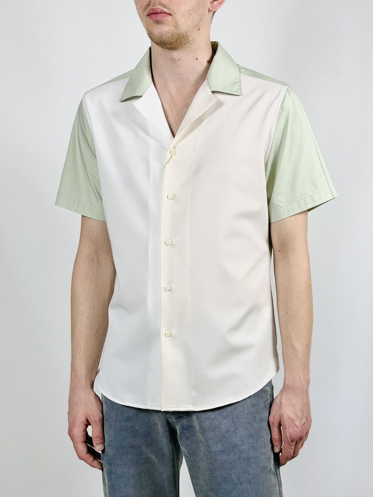 Gianni Feraud Gianni Feraud Camp Collar 3 Tone Short Sleeve Shirt Size US L / EU 52-54 / 3 - 2 Thumbnail