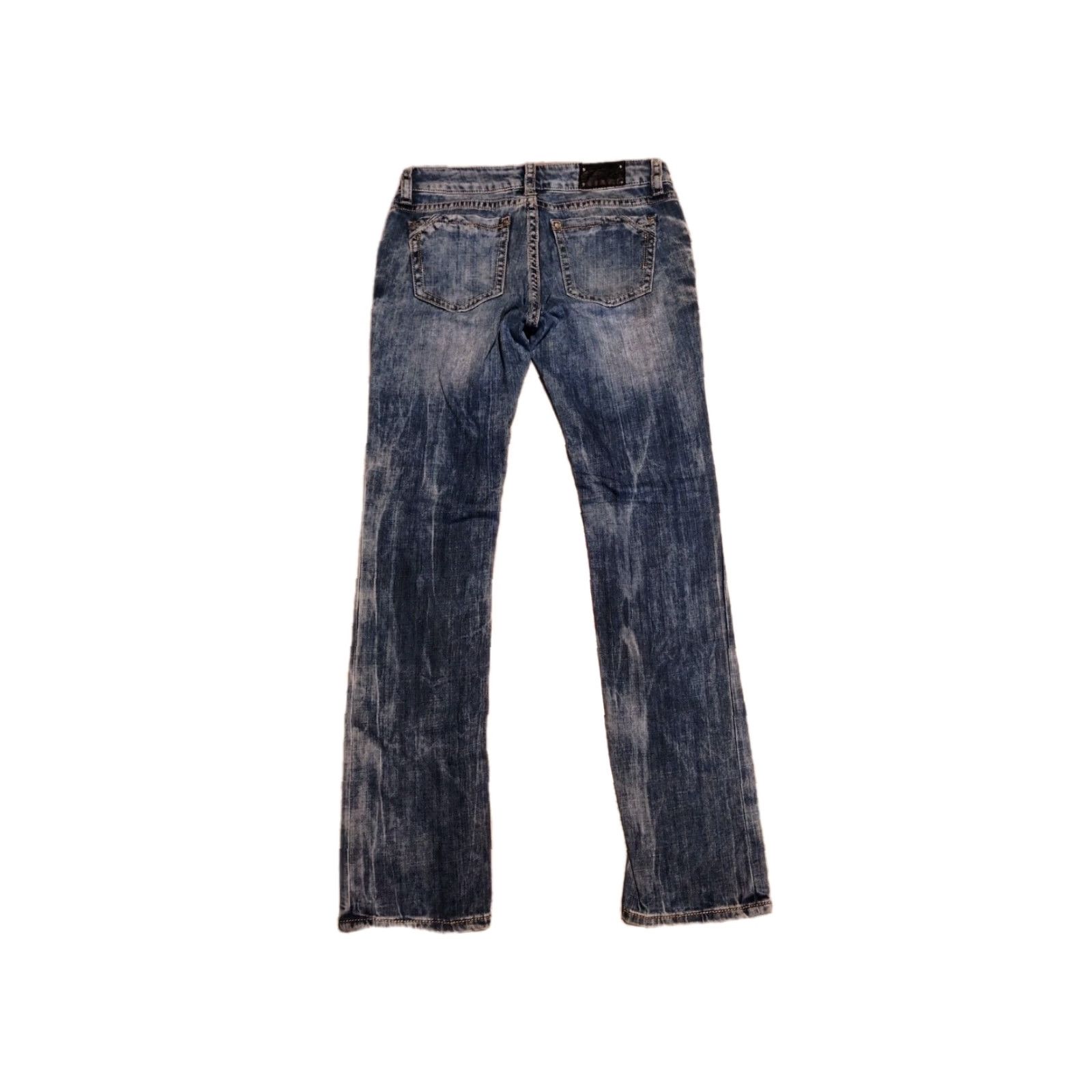 Buckle Black BUCKLE BLACK Womens Jeans Straight Leg Acid Wash Blue Cotton Blend 32x31 All Seasons Size 24" / US 00 / IT 34 - 2 Thumbnail