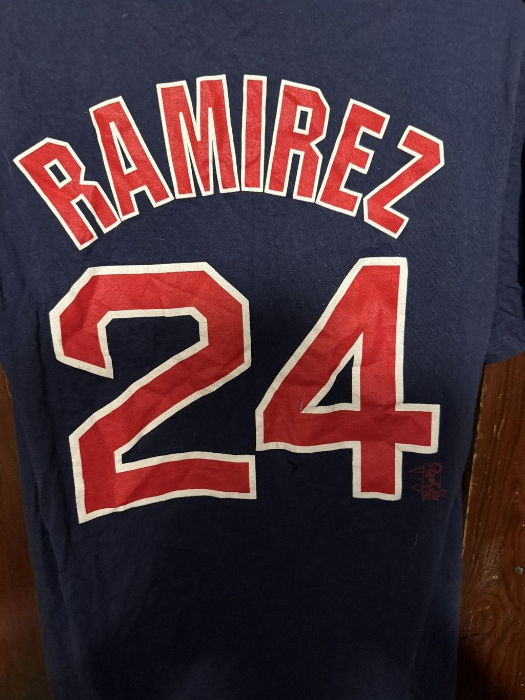 Majestic Boston Red Sox Manny Ramirez #24 Player T-Shirt Men S Blue Size US S / EU 44-46 / 1 - 3 Thumbnail