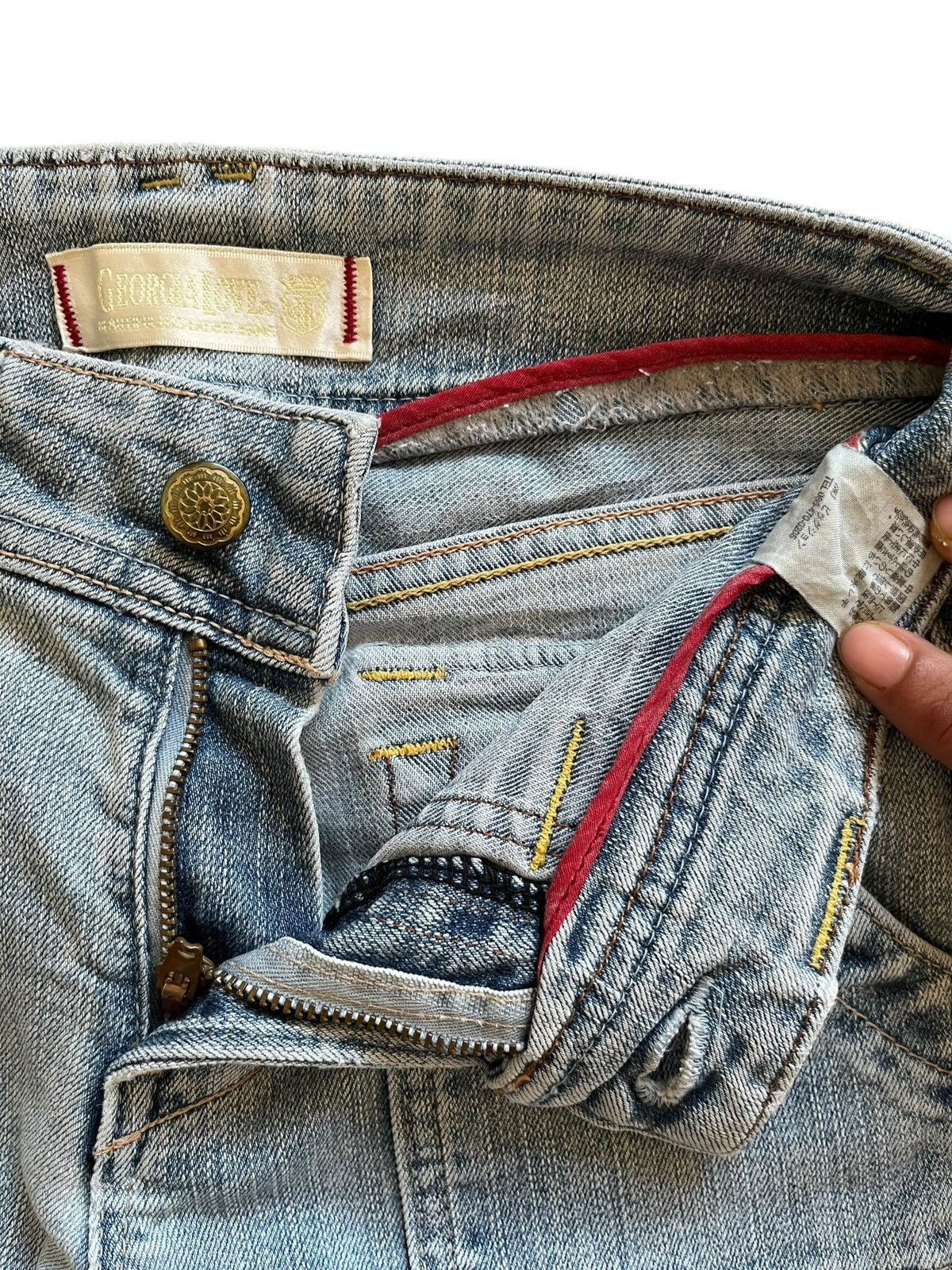 Japanese Brand Vintage Japanese Brand Light Wash Bell Bottom Flare Jeans Size 26" / US 2 / IT 38 - 10 Thumbnail