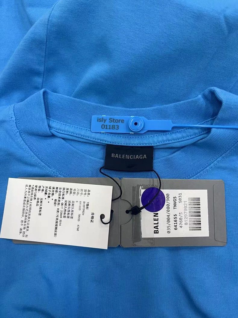 Balenciaga Balenciaga Letter Printed Round Neck Short Sleeve, Regular Size S / US 4 / IT 40 - 4 Thumbnail