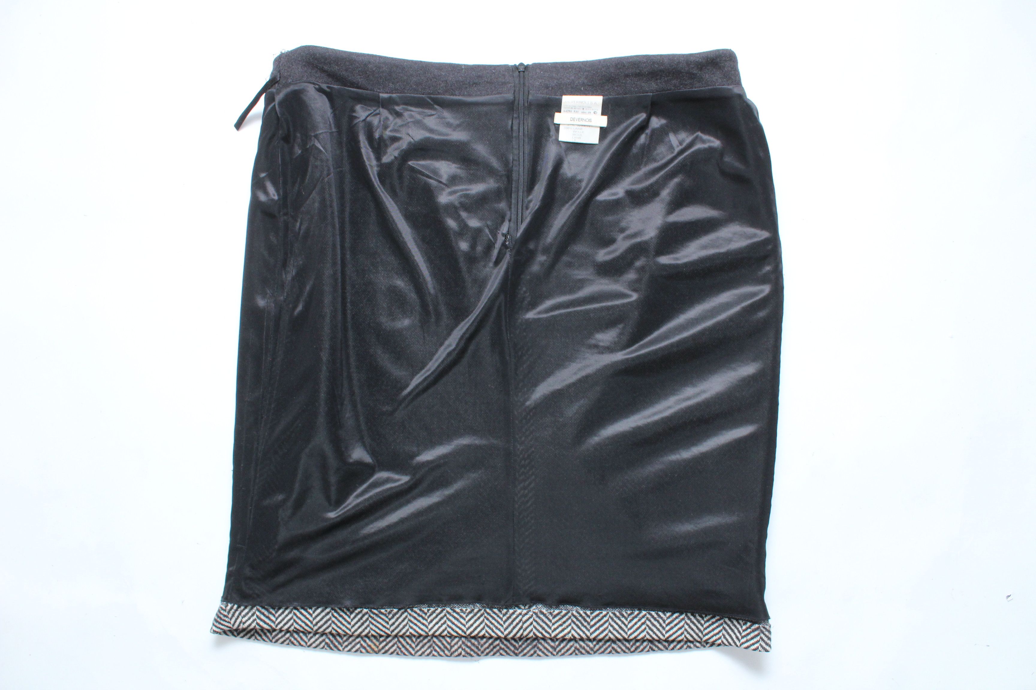 Vintage Devernois Skirt Size 48 Wool Size 34" / US 12 / IT 48 - 8 Thumbnail
