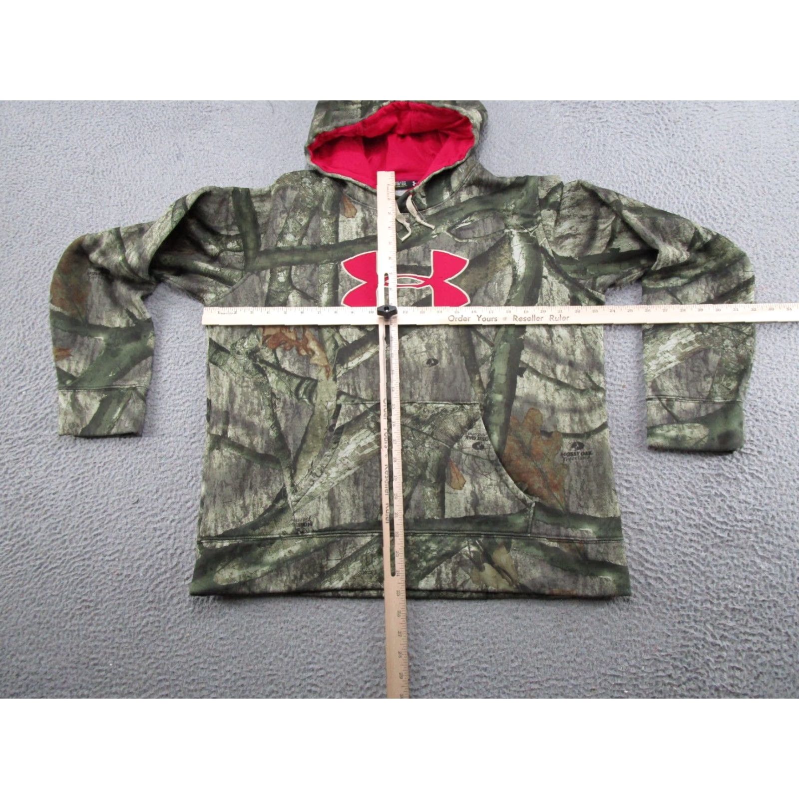 Under Armour Under Armour Hoodie Womens XL Treestand Camo Pullover Hooded Fleece Polyester Multicolor Hunting Winter Fall Spring Activewear Logo Shirt Size XL / US 12-14 / IT 48-50 - 4 Thumbnail