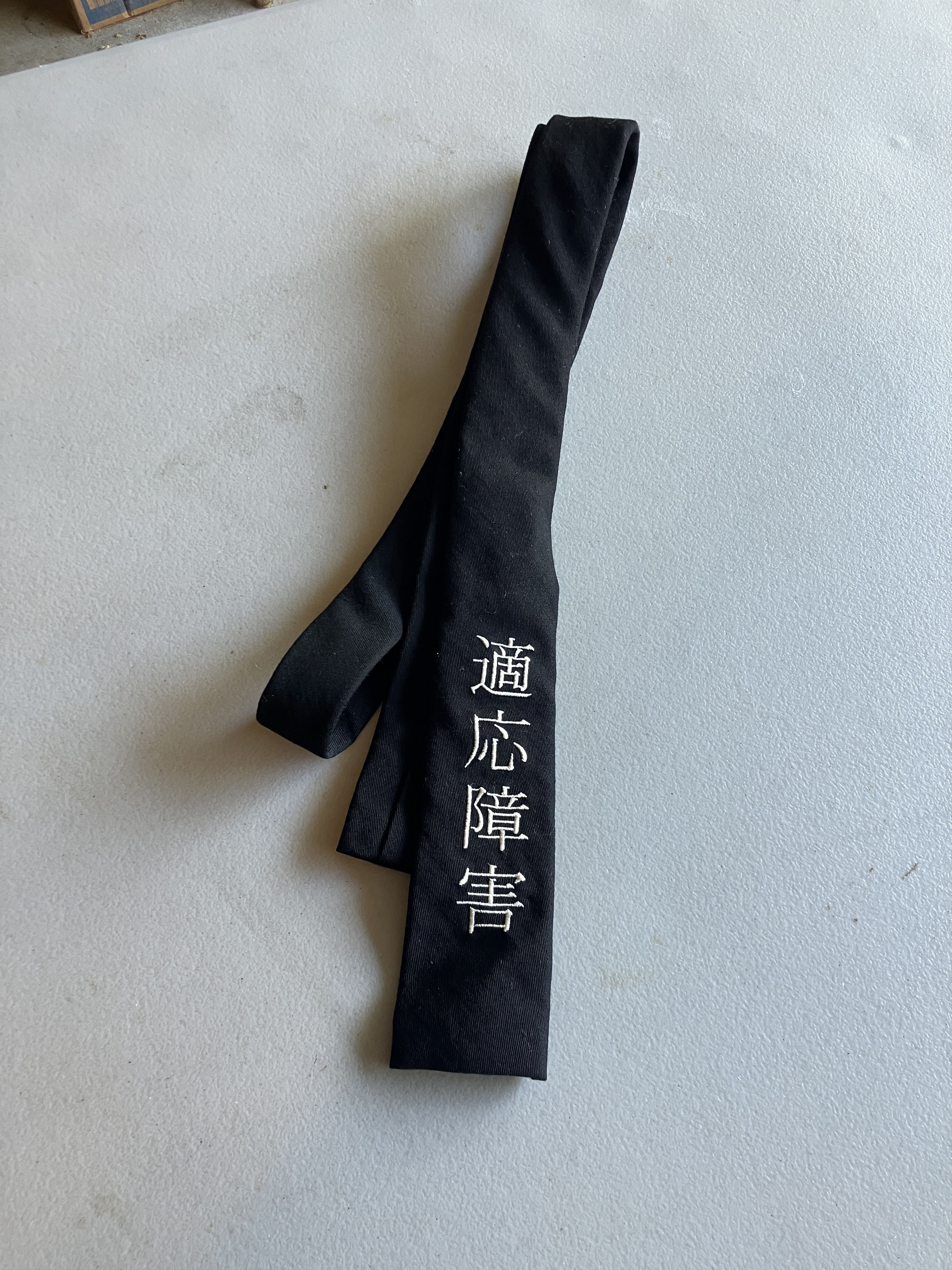 Yohji Yamamoto SS18 “南無阿弥陀仏” Square Tie | Grailed