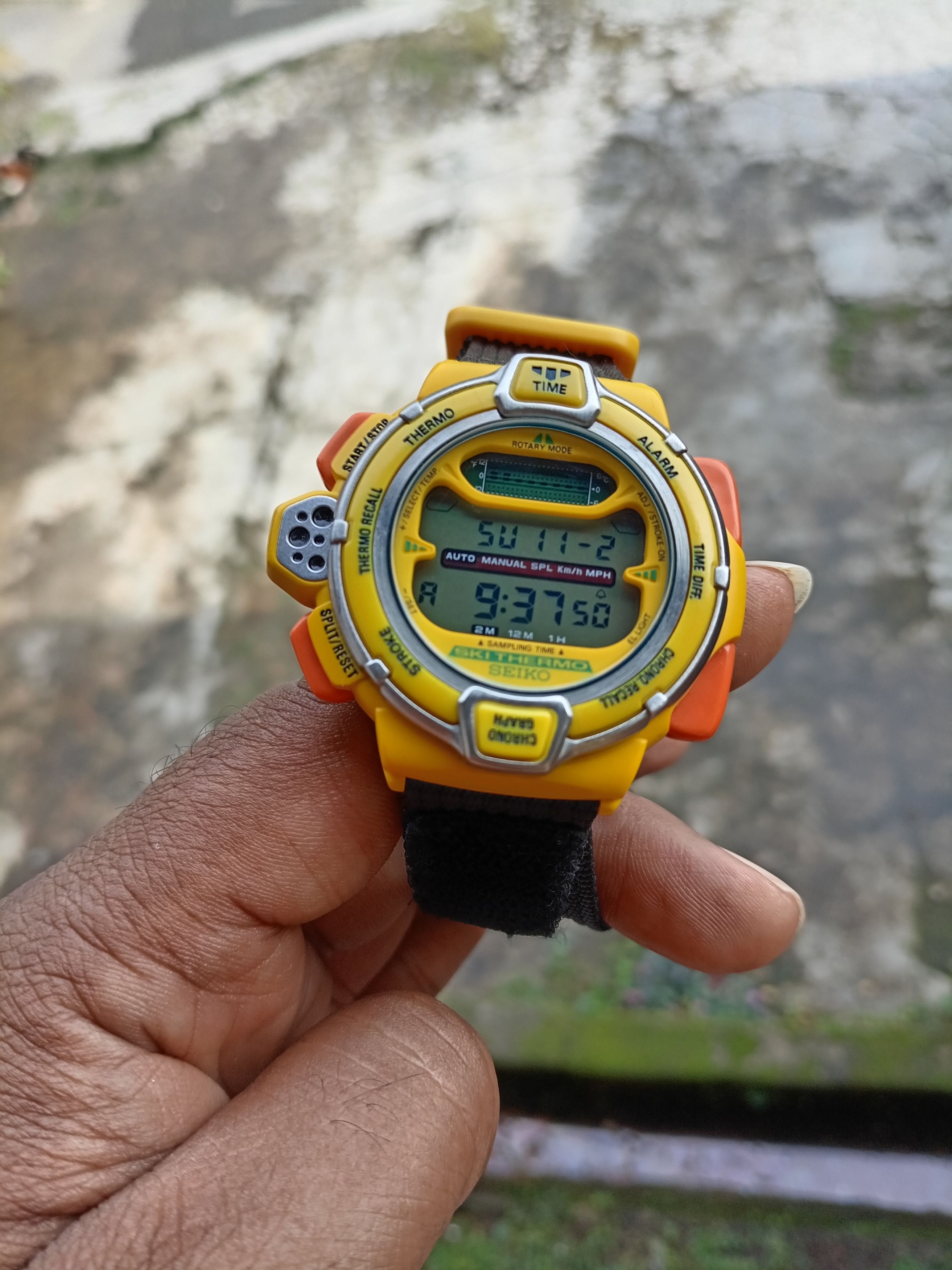 Seiko Seiko S820 ski military yellow digital watch Size ONE SIZE - 2 Thumbnail