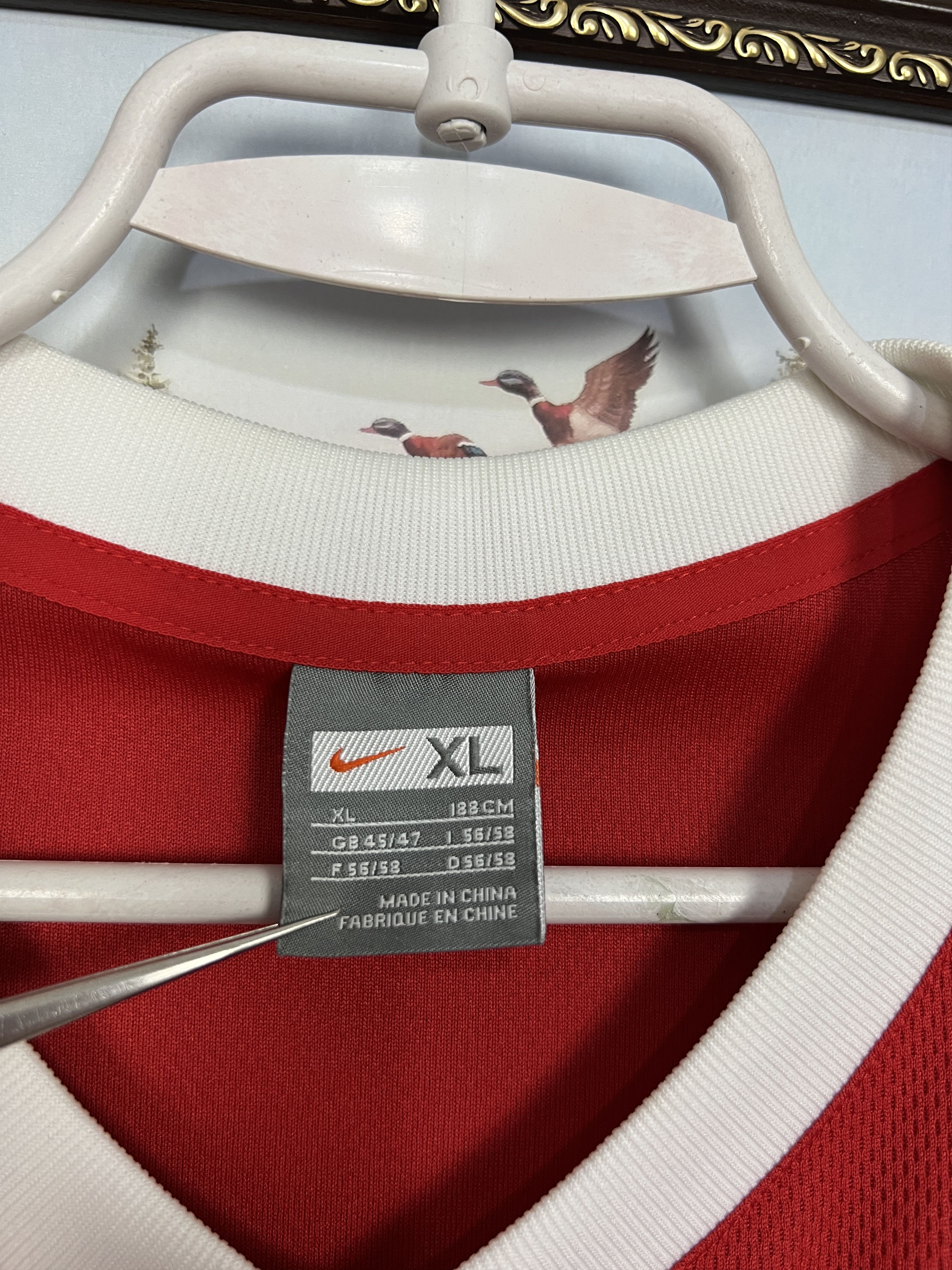 Nike Poland Away football shirt Soccer Jersey National Trikot Size US XL / EU 56 / 4 - 6 Thumbnail