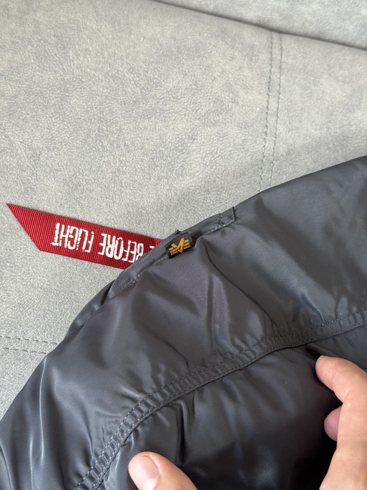 Alpha Industries × Vintage Vintage Alpha Industries MA-1 flyers bomber jacket military Size US S / EU 44-46 / 1 - 14 Thumbnail