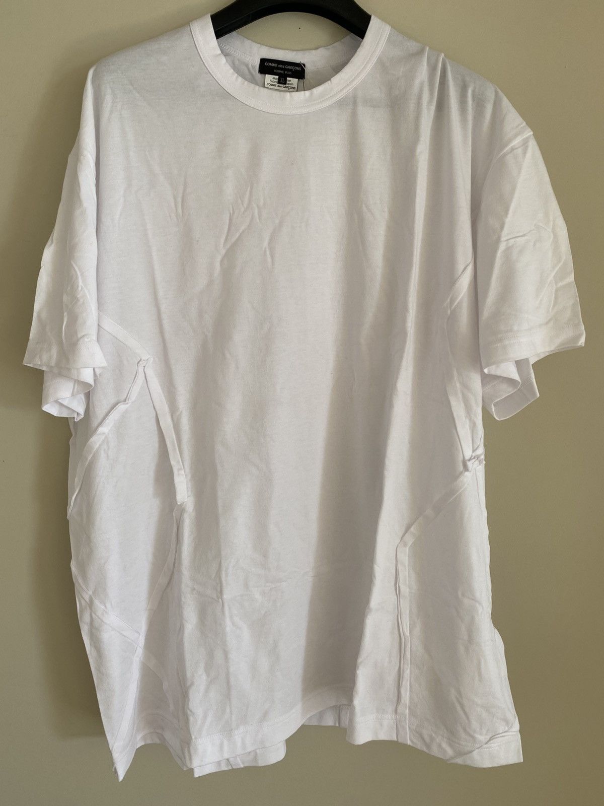 Comme des Garcons Homme Plus CDGH+ Panelled Detailed T-shirt Size US XL / EU 56 / 4 - 2 Thumbnail