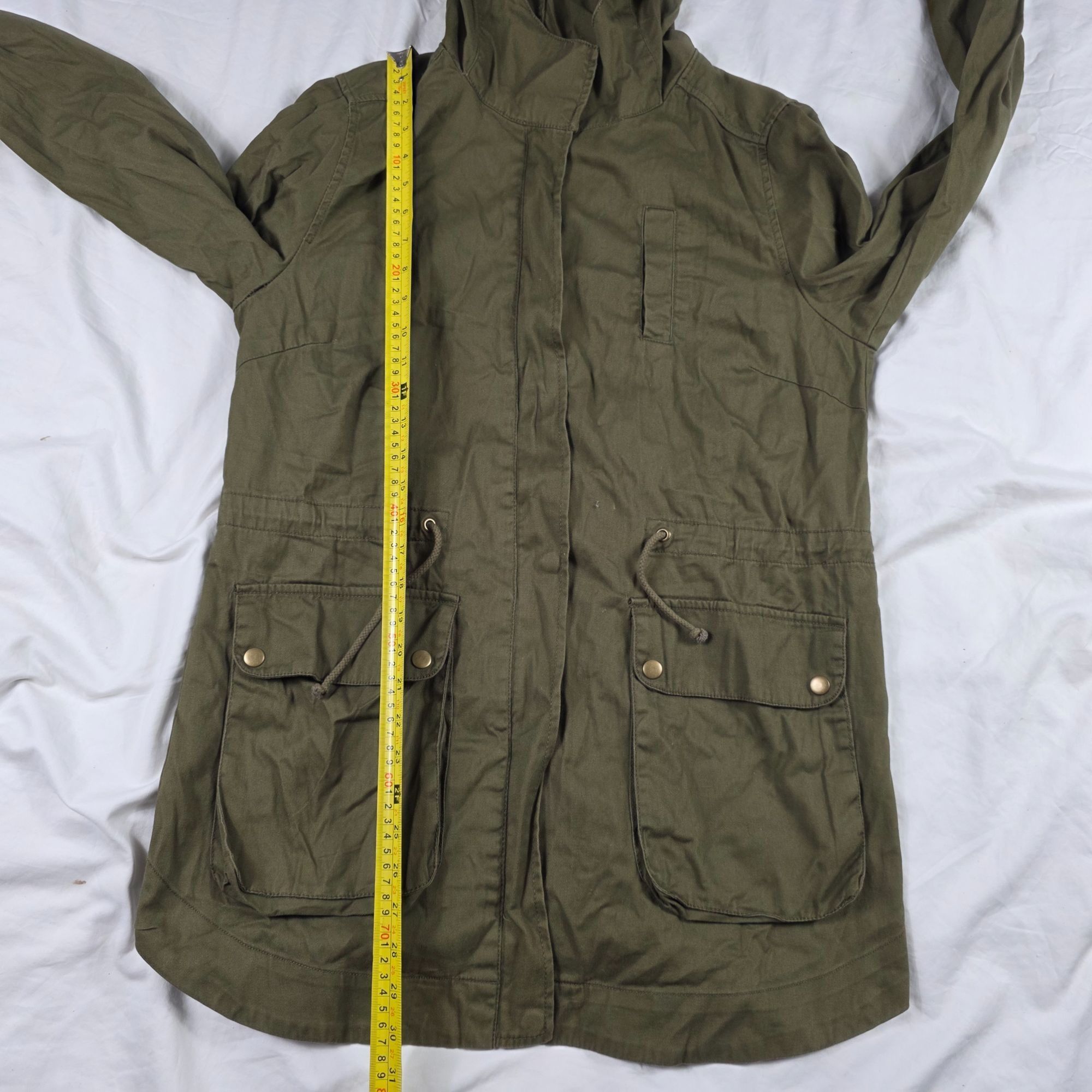 Other Be Cool Womens Size Large Green Hooded Military Style Jacket Size L / US 10 / IT 46 - 11 Thumbnail