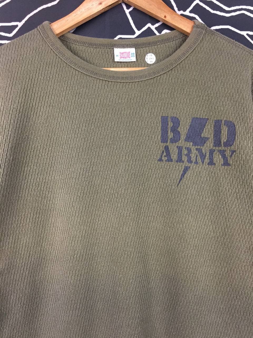 Vintage Hanes Sportswear BZD Army Waffle Knit Thermal Longsleeve Tee Size US M / EU 48-50 / 2 - 4 Thumbnail