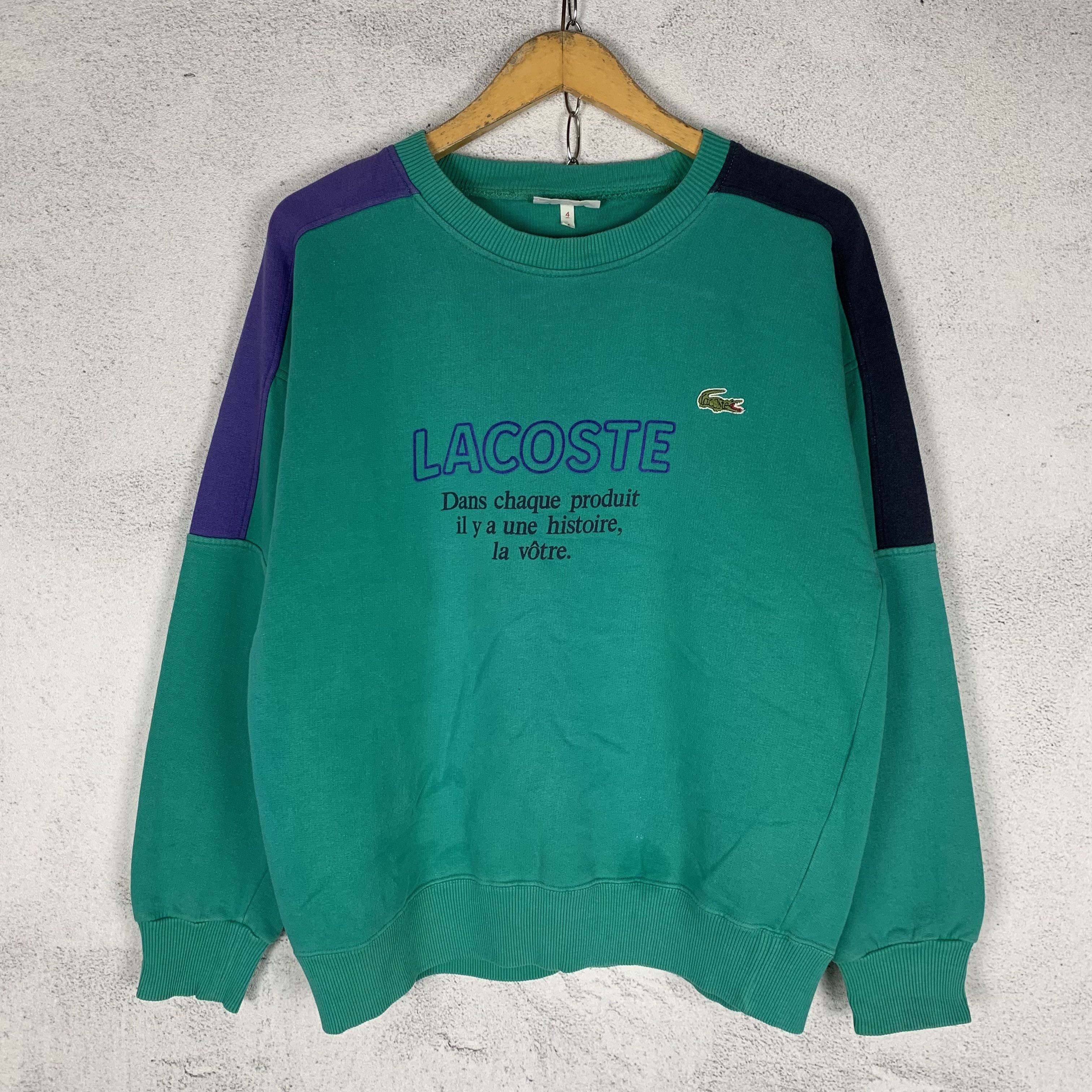 Lacoste Vintage 90s Lacoste Sweatshirt Crewneck Size US M / EU 48-50 / 2 - 1 Thumbnail