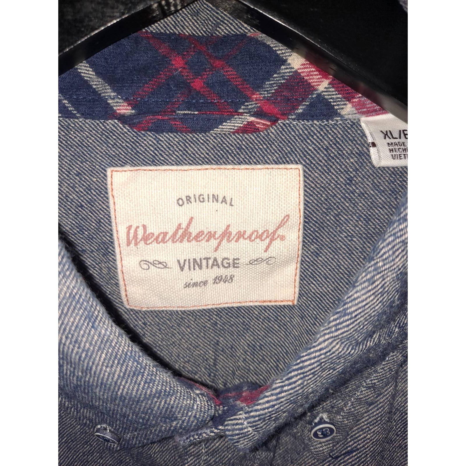 Weatherproof Weatherproof Vintage Gray Button Up Shirt with 2 Pockets Siz Size US XL / EU 56 / 4 - 3 Thumbnail