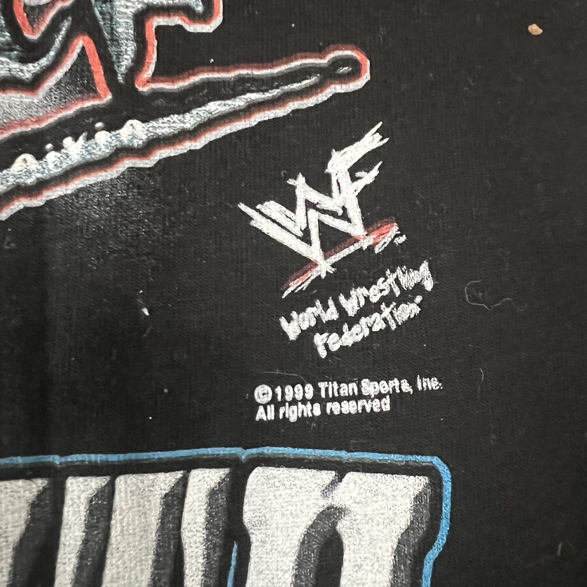 WWE Vintage the rock wrestling t shirt WWE 1999 Size US L / EU 52-54 / 3 - 7 Thumbnail