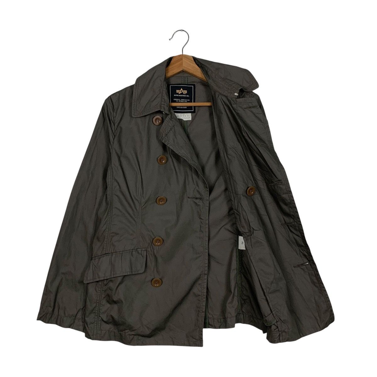 Alpha Industries ALPHA INDUSTRIES Double Breasted Light Coat #1828-C27 Size US M / EU 48-50 / 2 - 9 Thumbnail