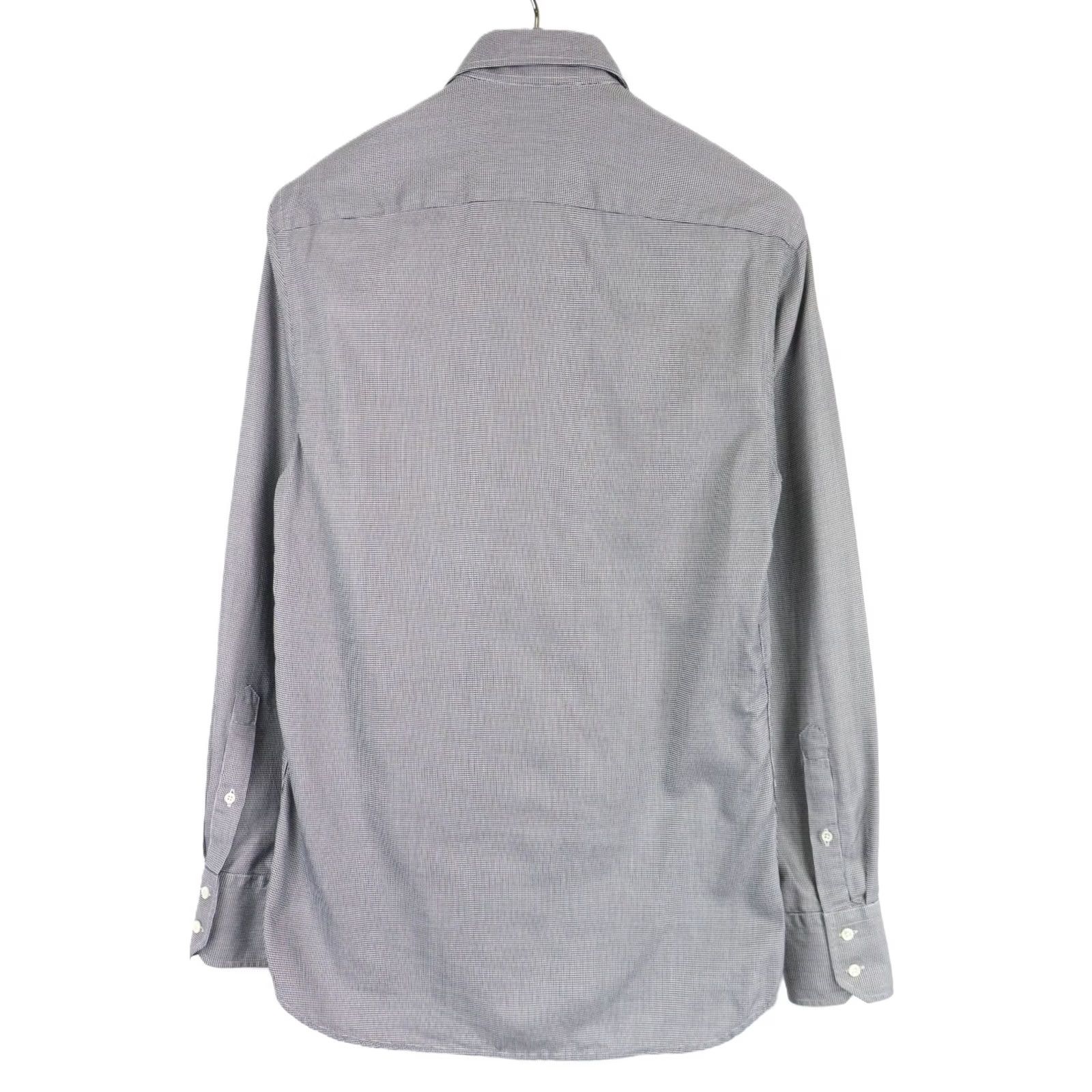Vintage STENSTROMS Slimline Shirt Men's 40 Grey Spread Patterned Button Up Size US L / EU 52-54 / 3 - 2 Thumbnail