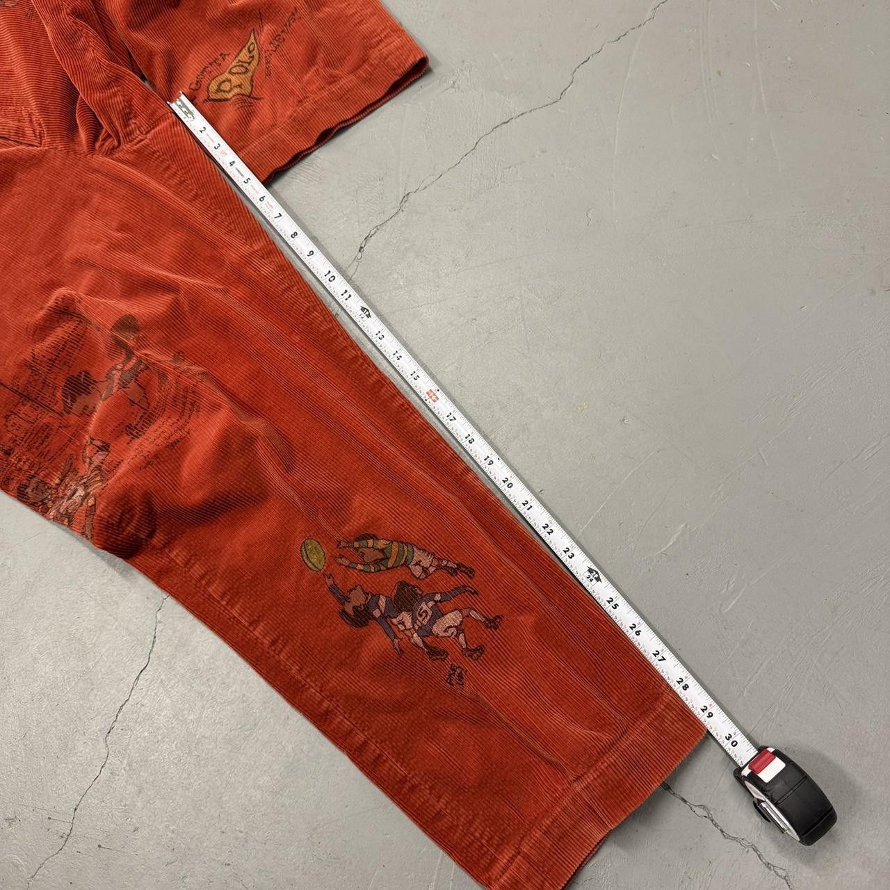 Polo Ralph Lauren Polo Ralph Lauren Orange Rugby Corduroy Chino Pants 38 x 29 Size US 38 / EU 54 - 8 Thumbnail