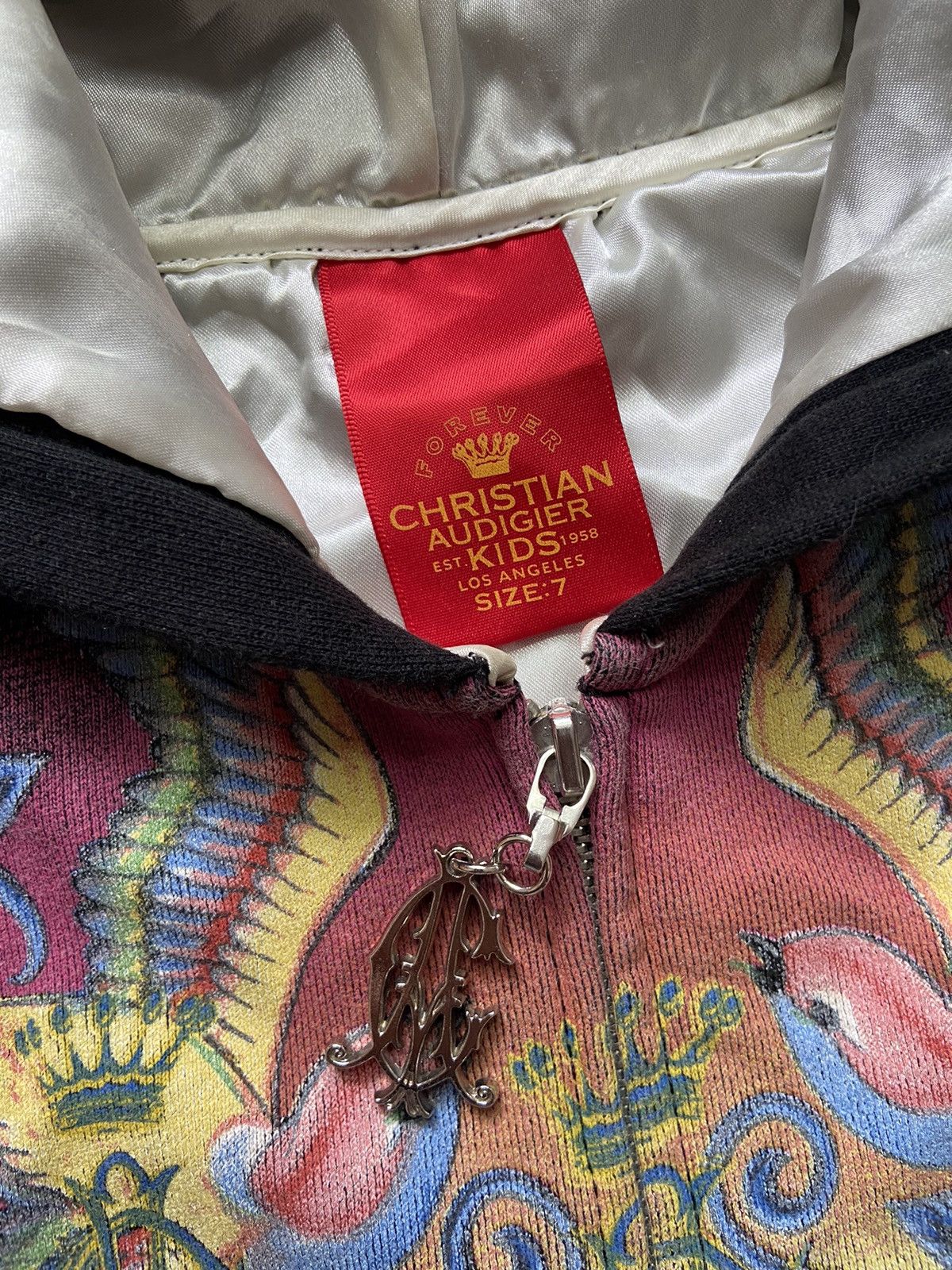 Christian Audigier Vintage Y2K Christian Audigier Hoodie Zip Up Size XXS / US 00 / IT 34 - 3 Thumbnail
