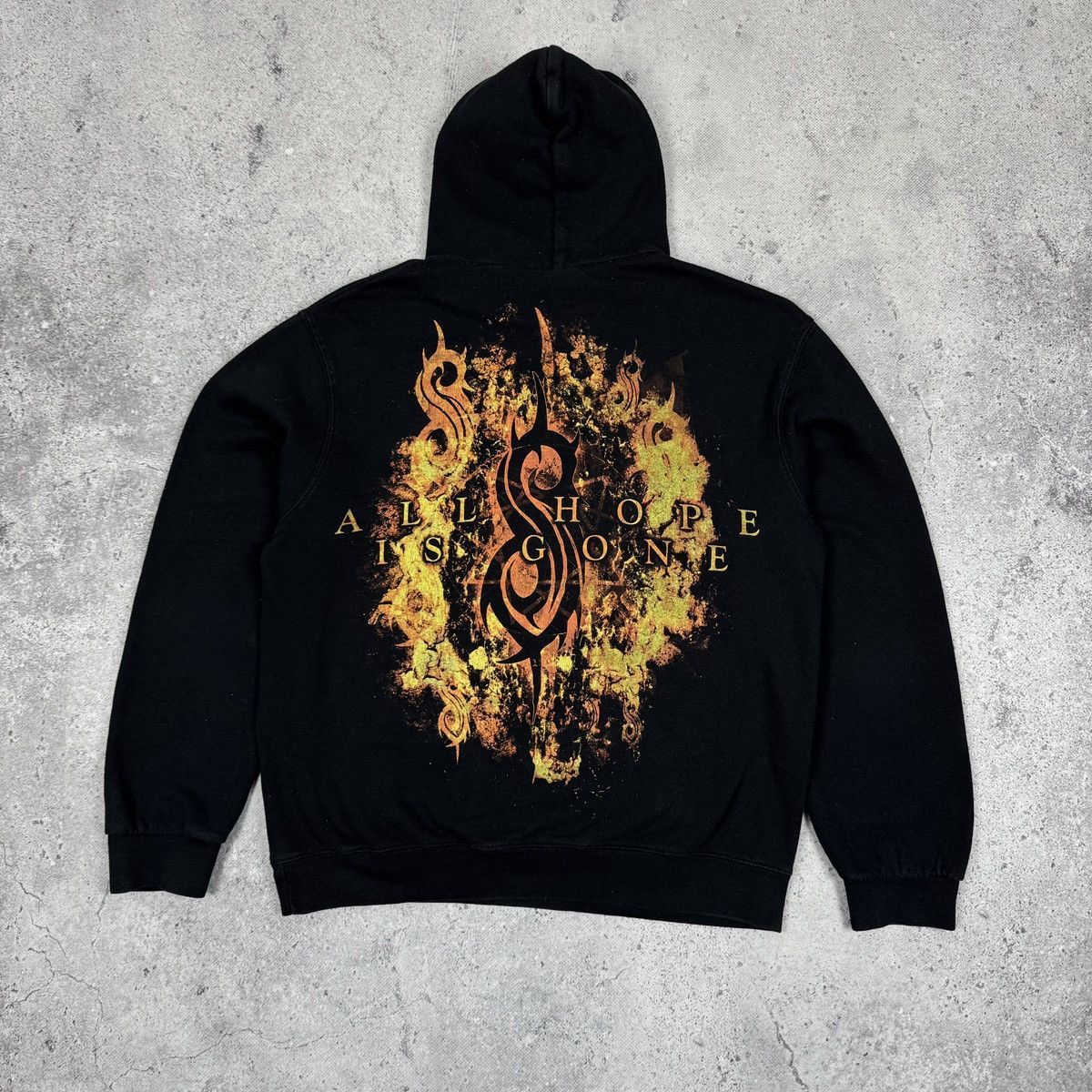 Band Tees Vintage Slipknot “All Hope Is Gone” Flame Logo Hoodie Size US M / EU 48-50 / 2 - 2 Thumbnail
