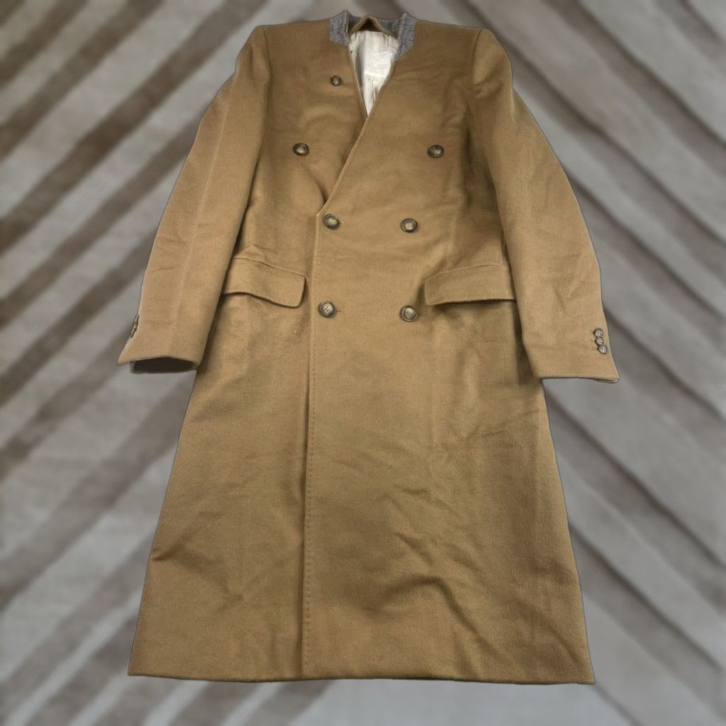 H&M MAISON MARTIN MARGIELA MMM x H&M Camel Wool Coat Jacket Men 36 46 US 36R Overcoat Size US XXS / EU 40 - 1 Thumbnail