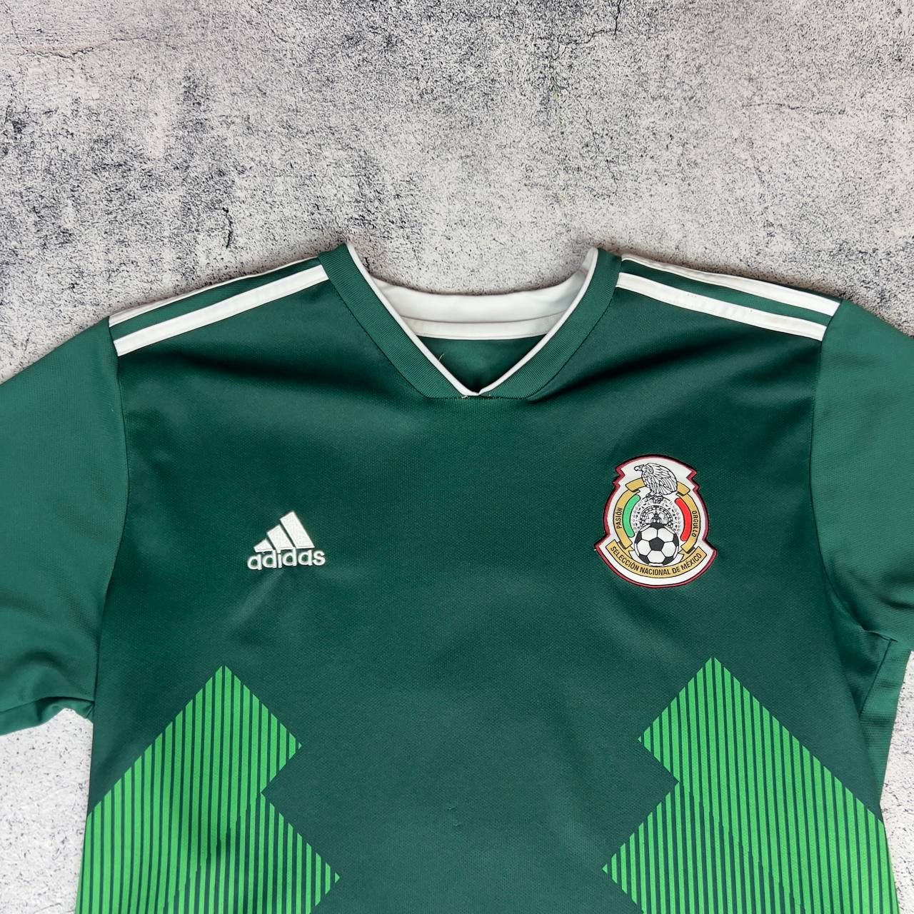 Adidas Adidas Mexico Home Jersey 2017/18 Men's Size M Short Sleeve` Size US M / EU 48-50 / 2 - 2 Thumbnail