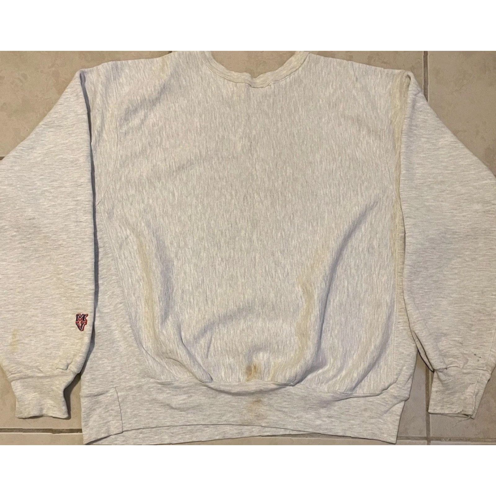 Vintage VINTAGE 90s Stanford University Faded Reverse Weave Sweatshirt XXL College PE Grunge Size US XXL / EU 58 / 5 - 2 Thumbnail