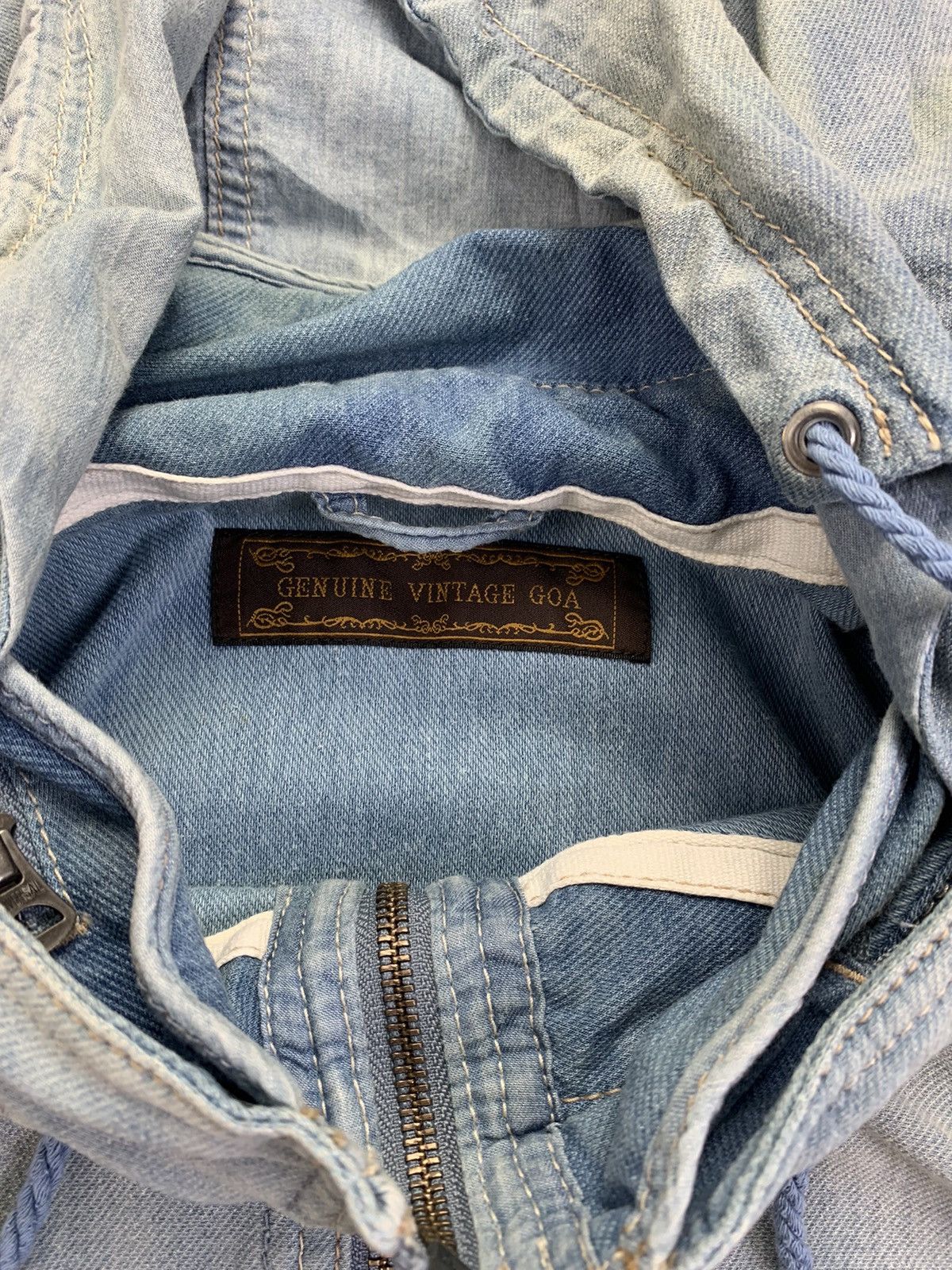 GOA Y2K 2000’s GOA Bono Hooded Vest Denim Size US S / EU 44-46 / 1 - 7 Thumbnail
