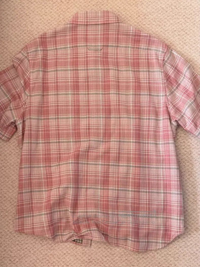 Loewe Loewe size 41 Plaid Short Sleeve Shirt, Pink Size US M / EU 48-50 / 2 - 2 Thumbnail