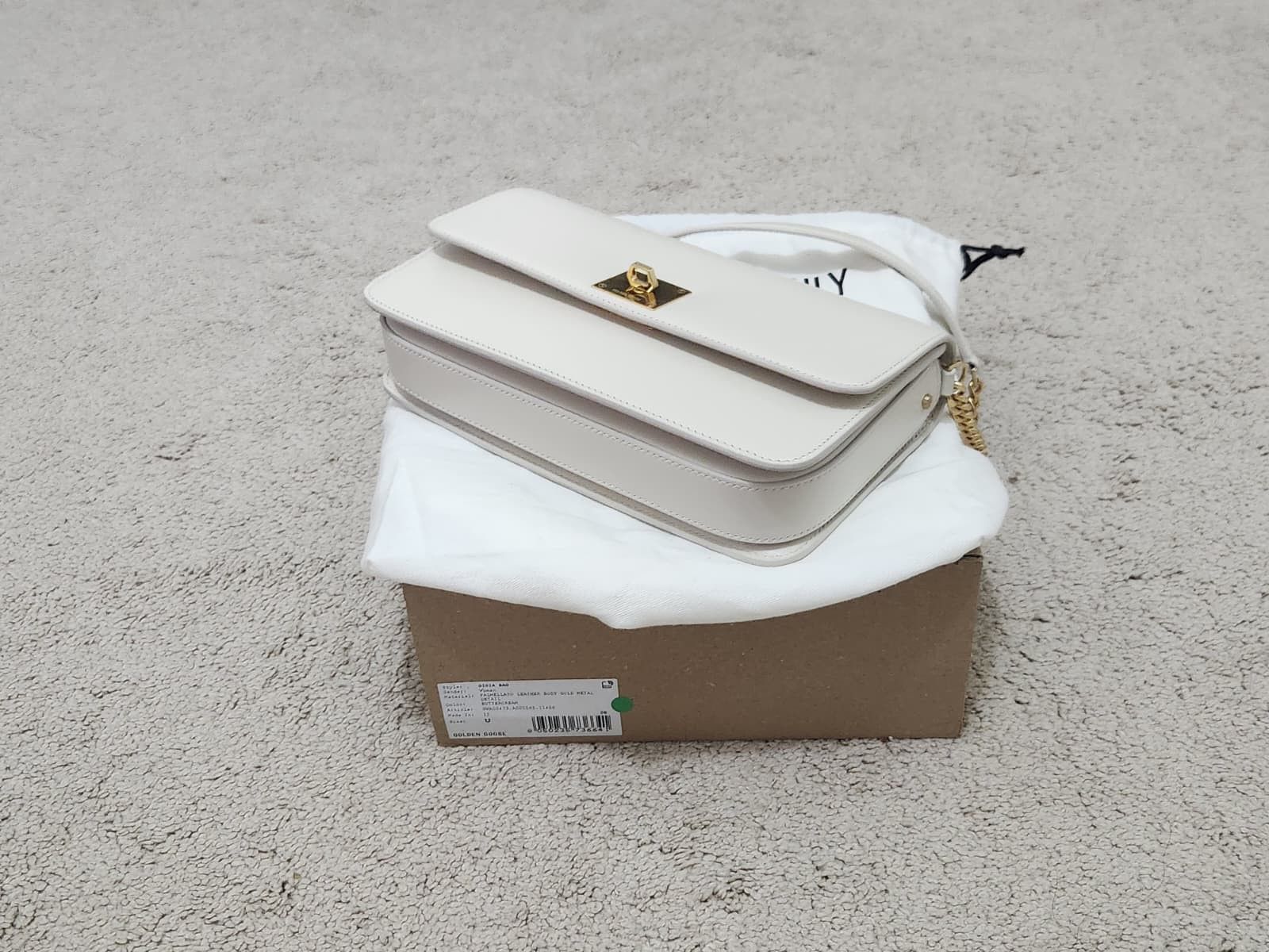 Golden Goose Golden Goose Gioia Bag in butter-colored boarded leather Size ONE SIZE - 6 Thumbnail