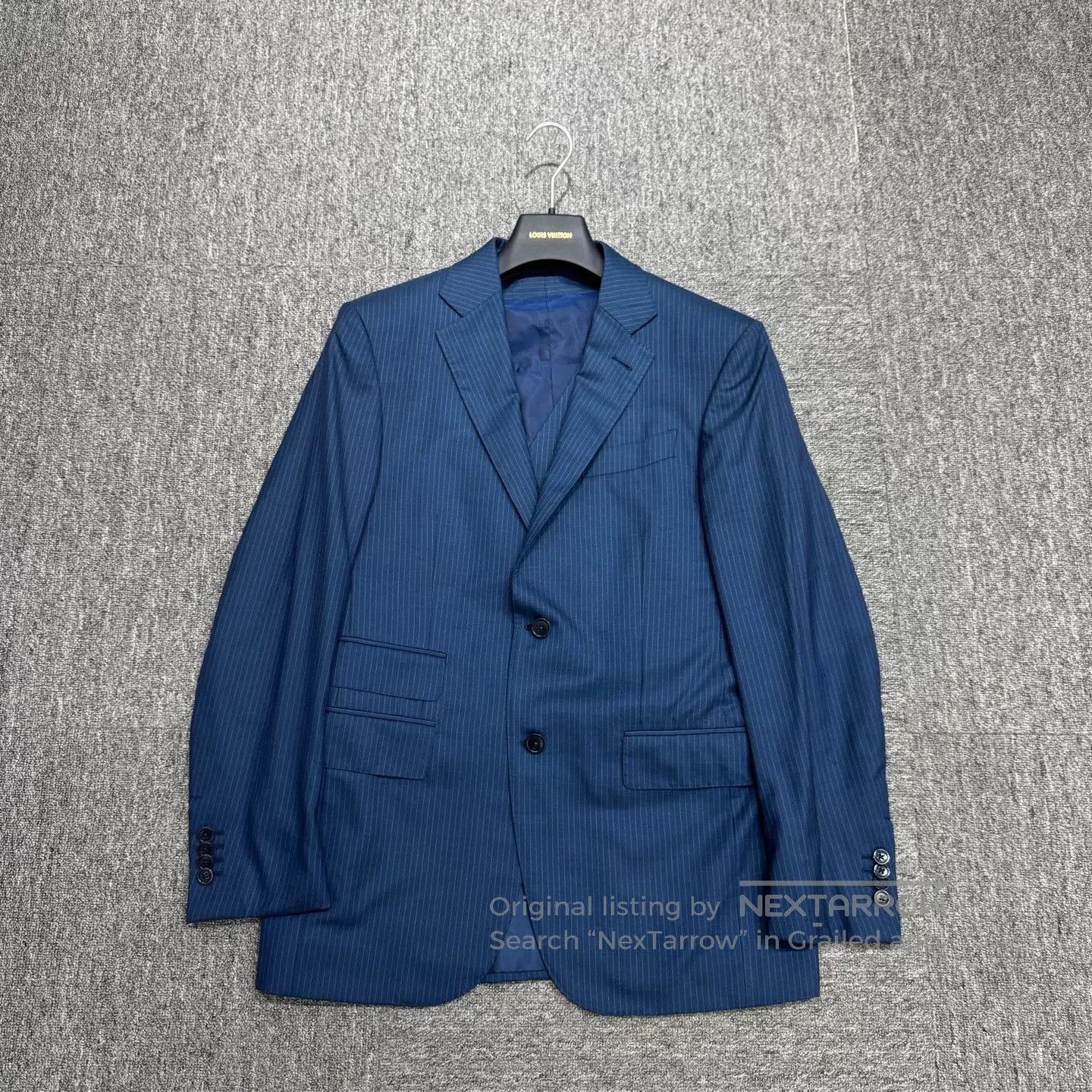 Ermenegildo Zegna Ermenegildo Zegna Vertical Stripe Wool Blazer. Size US S / EU 44-46 / 1 - 1 Thumbnail