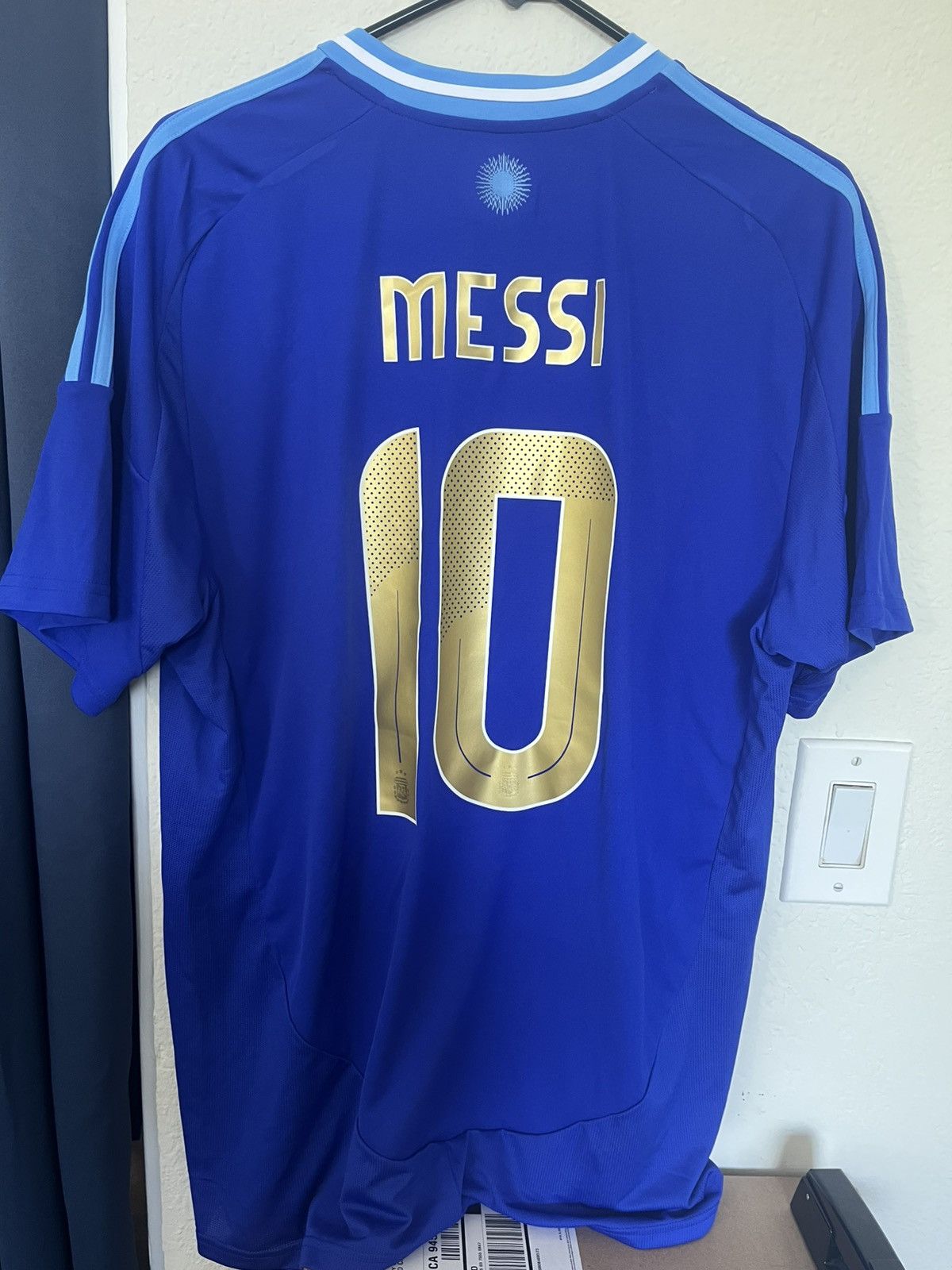 Adidas Adidas Argentina 2024 Away Soccer Football Jersey Messi 10 Size US XL / EU 56 / 4 - 6 Thumbnail