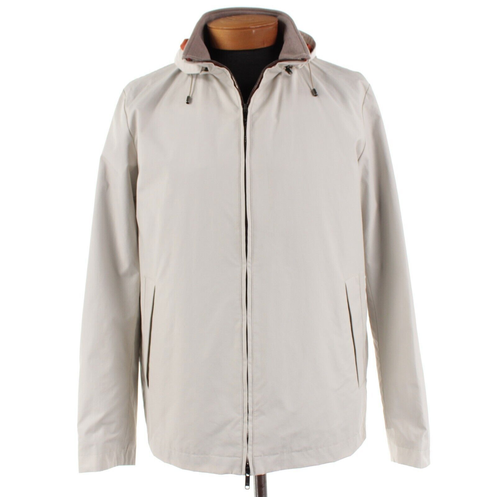 Luciano Barbera Jacket Size M US In Beige Cotton Blend