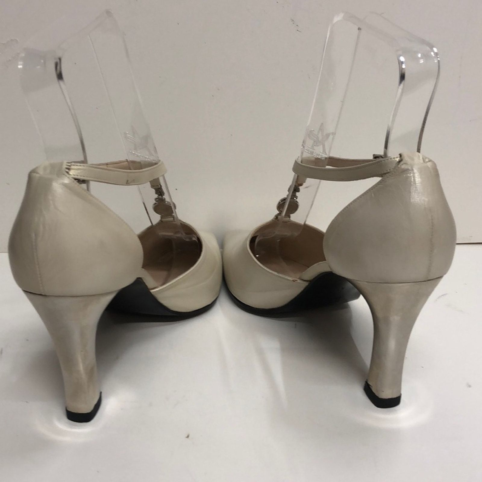 & Other Stories Baldan Made in Italy White Pump with T Strap Size US 7 / IT 37 - 3 Thumbnail