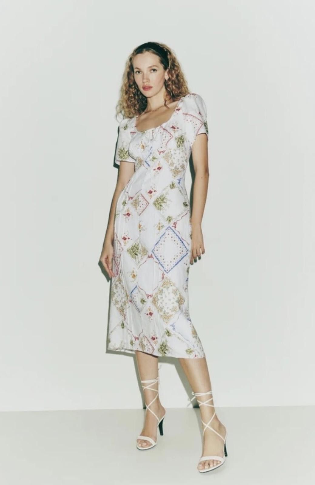 Other Reformation Pierce Linen Dress Sz 8 Midi 100% Linen $228 Size M / US 6-8 / IT 42-44 - 3 Thumbnail