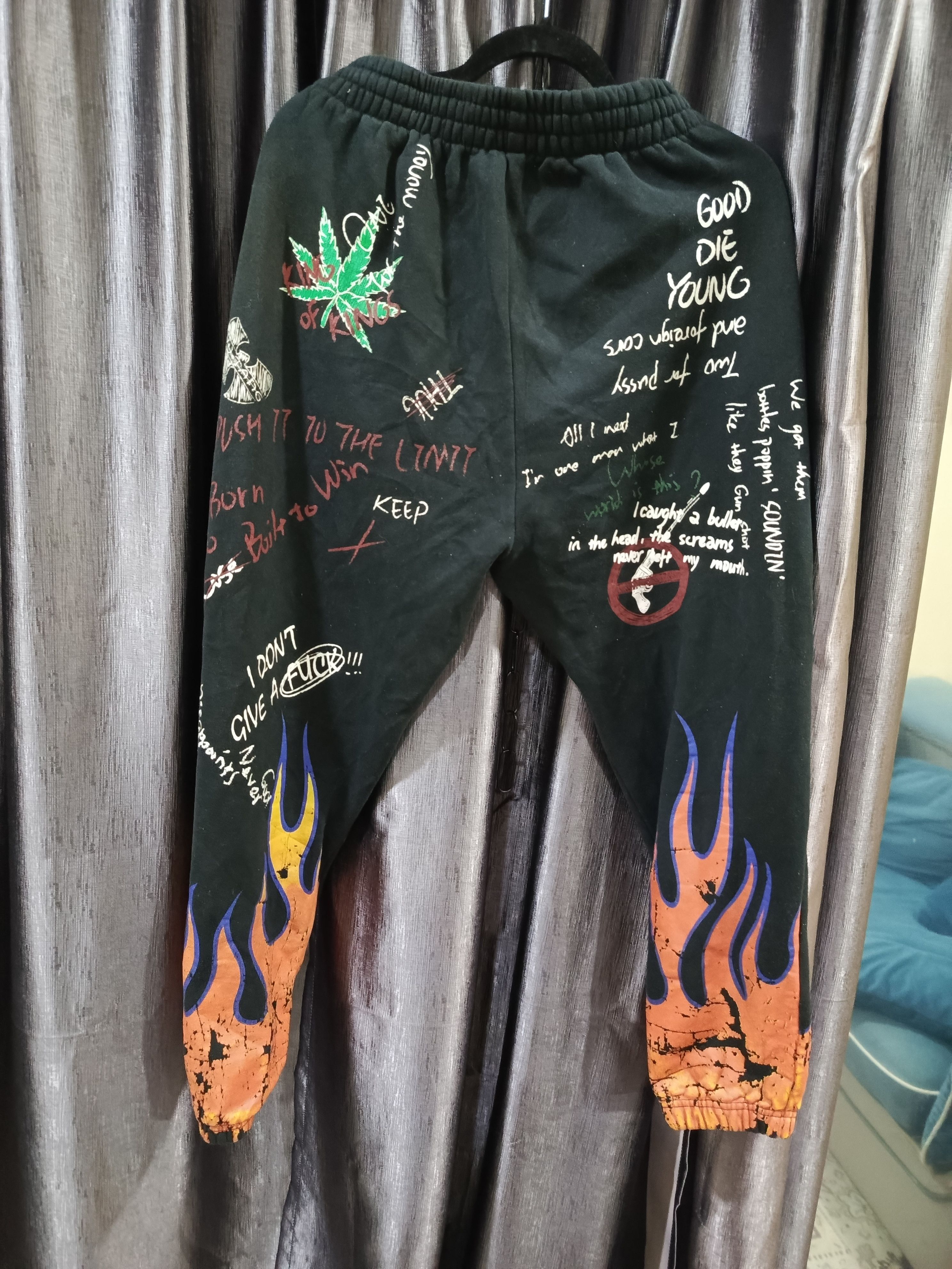 Japanese Brand Flying Ninety (FNTY). These are black heavyweight sweatpants Size US 33 - 2 Thumbnail