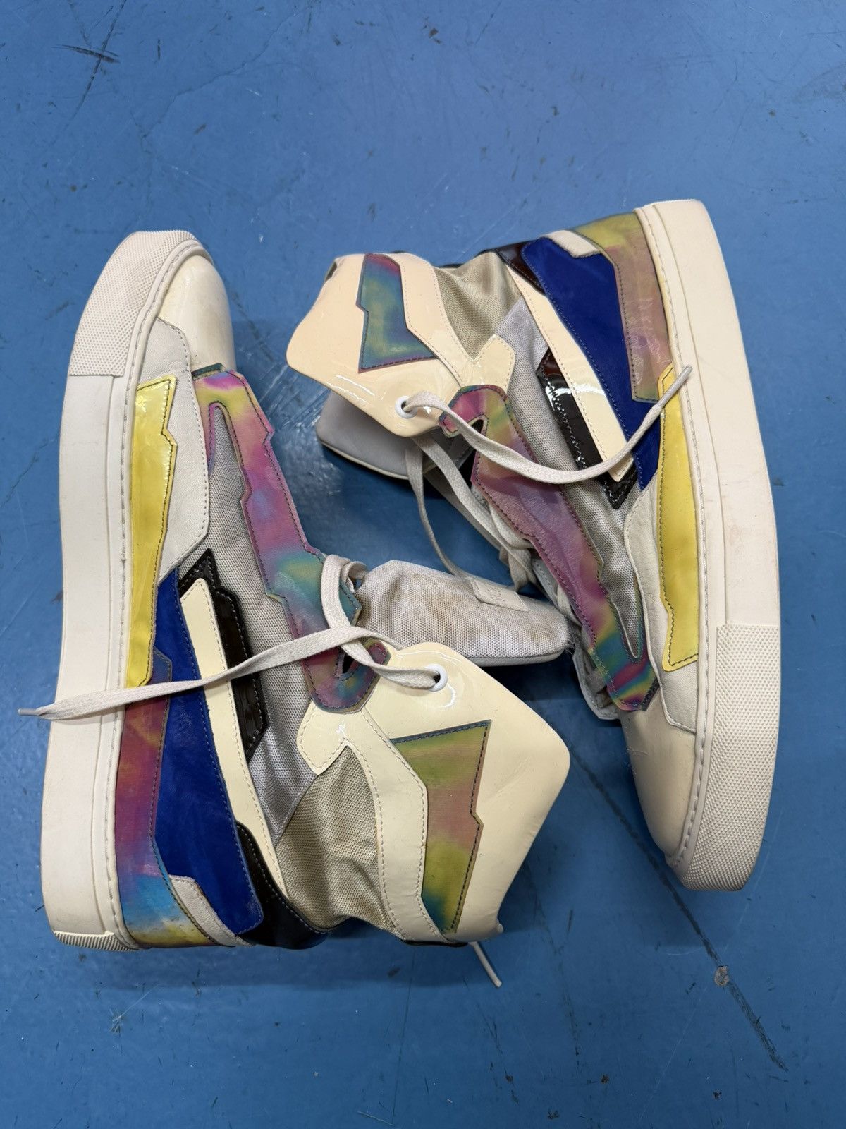 Raf Simons RAF SIMONS SS13 HOLOGRAPHIC SNEAKERS Size US 12 / EU 45 - 2 Thumbnail