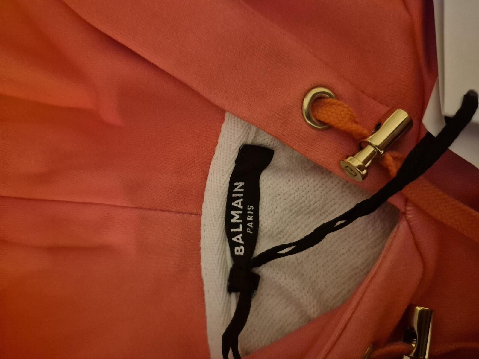 Balmain Balmain Cropped Hoodie Size Large BNWT MSRP $1,350 Size L / US 10 / IT 46 - 6 Thumbnail